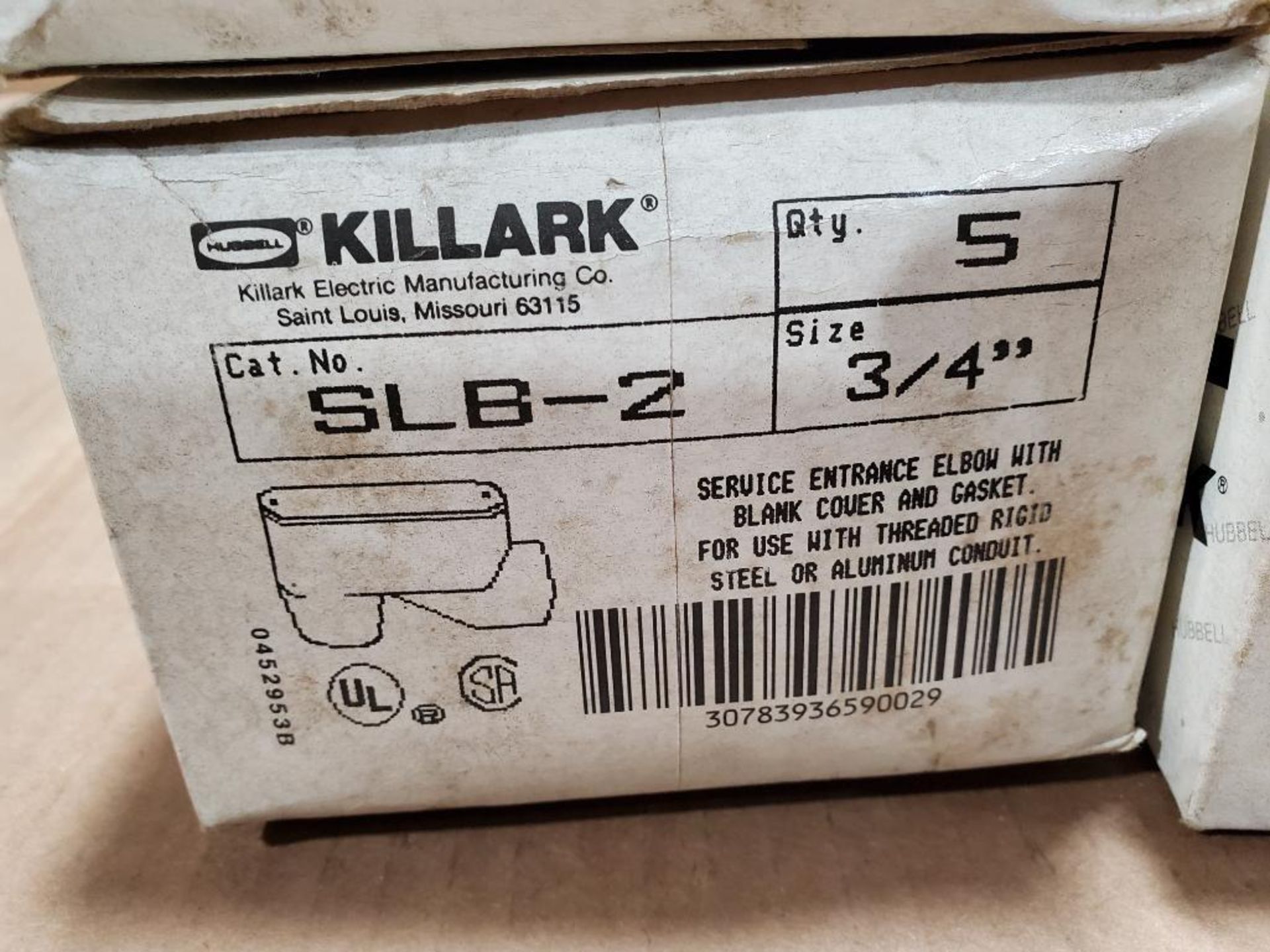 Qty 20 - Killark service entrance elbow. Catalog SLB-2. (4 boxes of 5) - Image 3 of 8