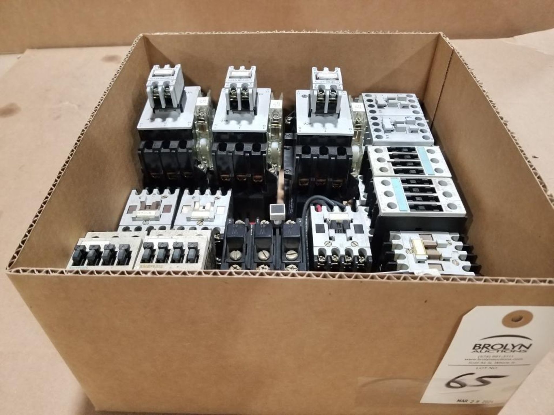 Large assortment of contactors.