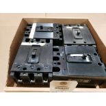 Qty 4 - Assorted molded case breakers.