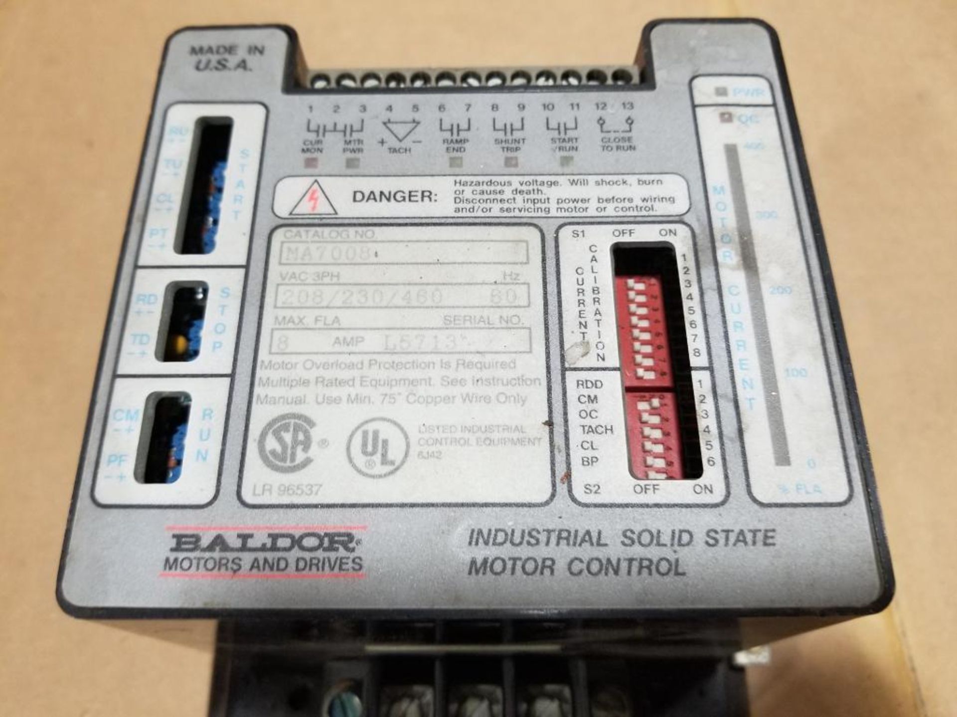 Baldor motors and drives. Industrial Solid State Motor Control. Catalog MA7008. - Image 2 of 6