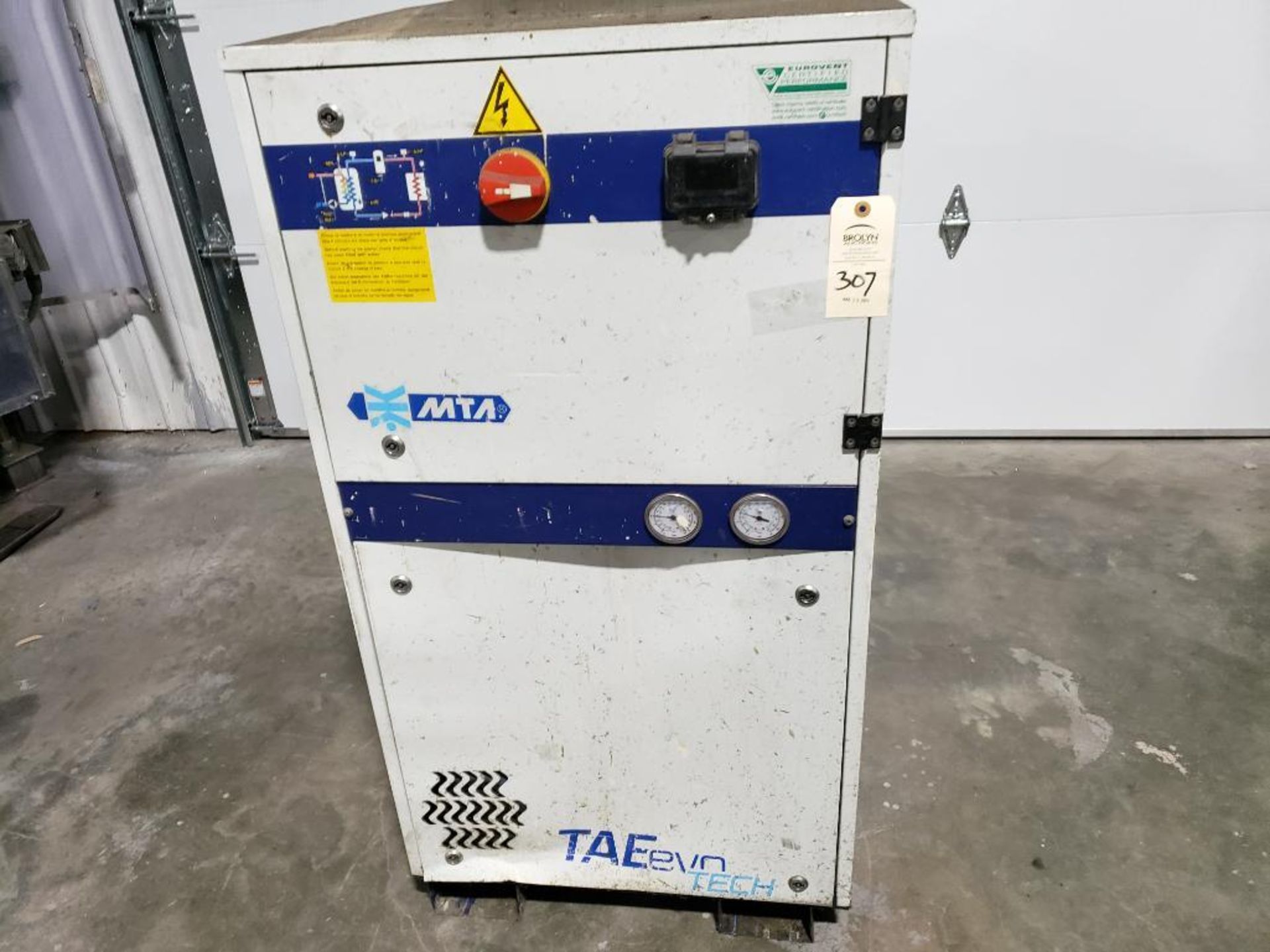 MTA TAEevo TECH 051 chiller unit. Mfg year 2017. 400v 3 phase. - Image 2 of 13