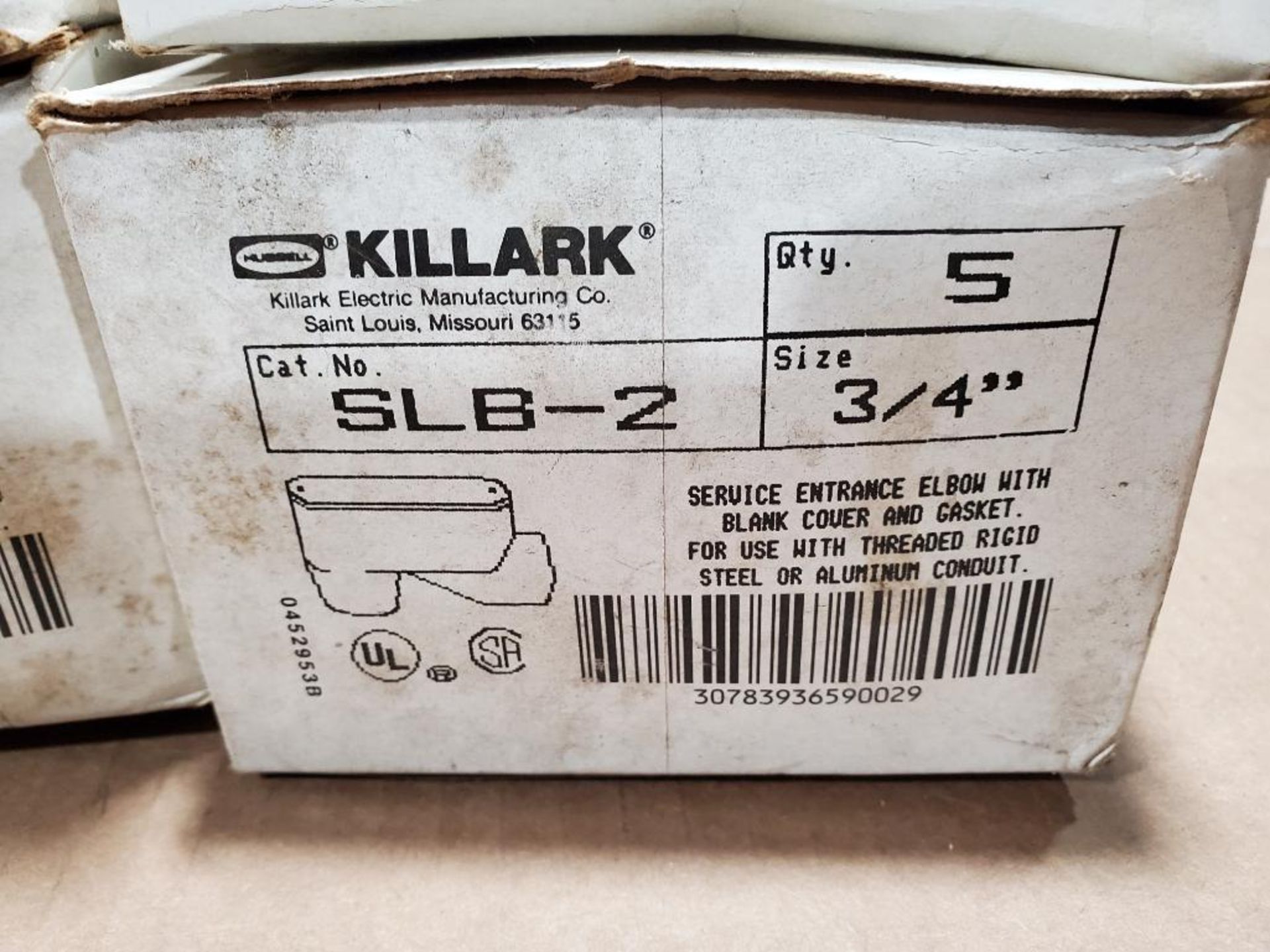 Qty 20 - Killark service entrance elbow. Catalog SLB-2. (4 boxes of 5) - Image 4 of 8