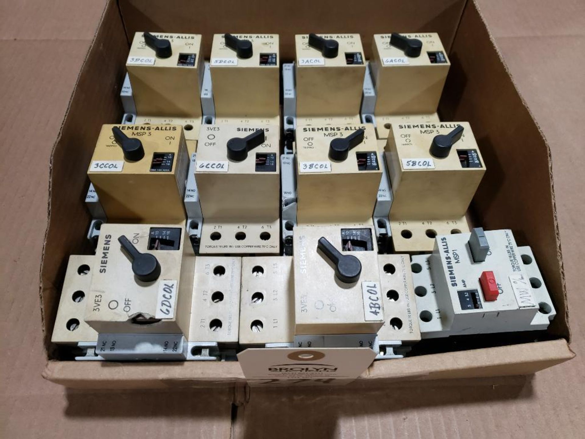 Qty 11 - Assorted starter contactors.