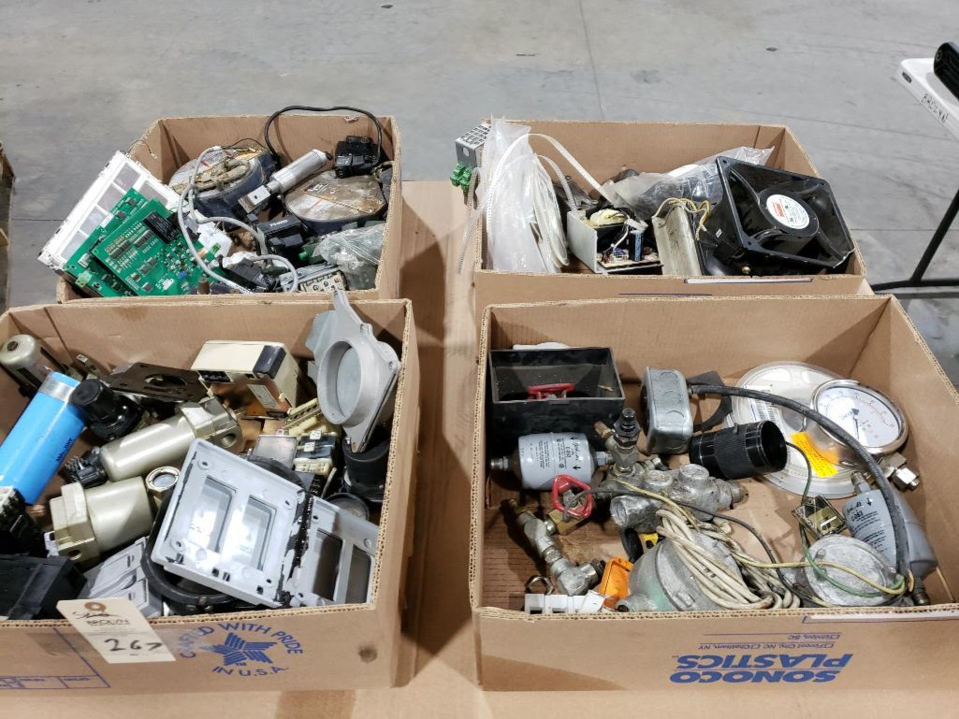 Large assortment of electrical.