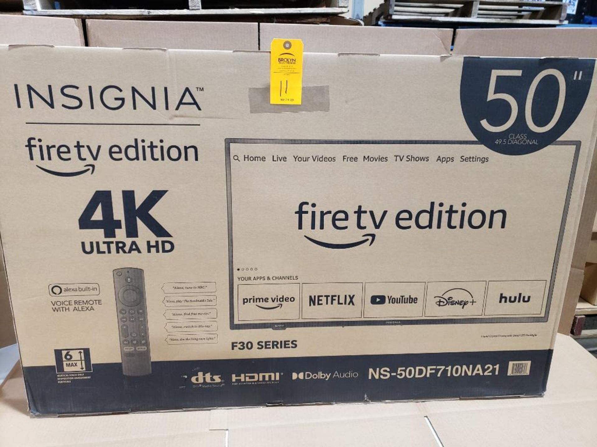 50in Insignia Fire TV. 4K Ultra HD.