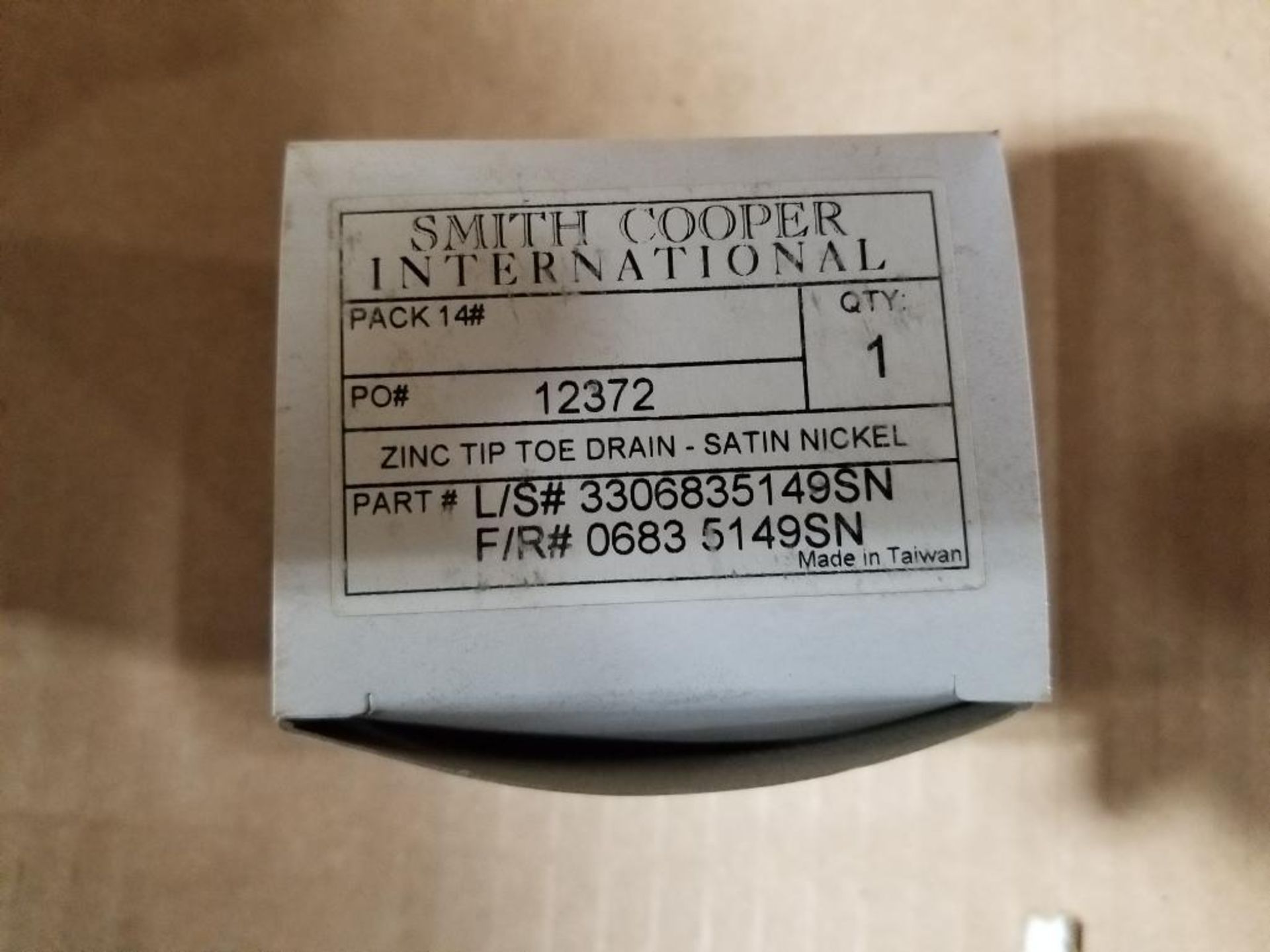 Qty 70 - Smith Cooper push drain. Zinc tip toe drain. Part number 3306835149SN. - Image 2 of 4