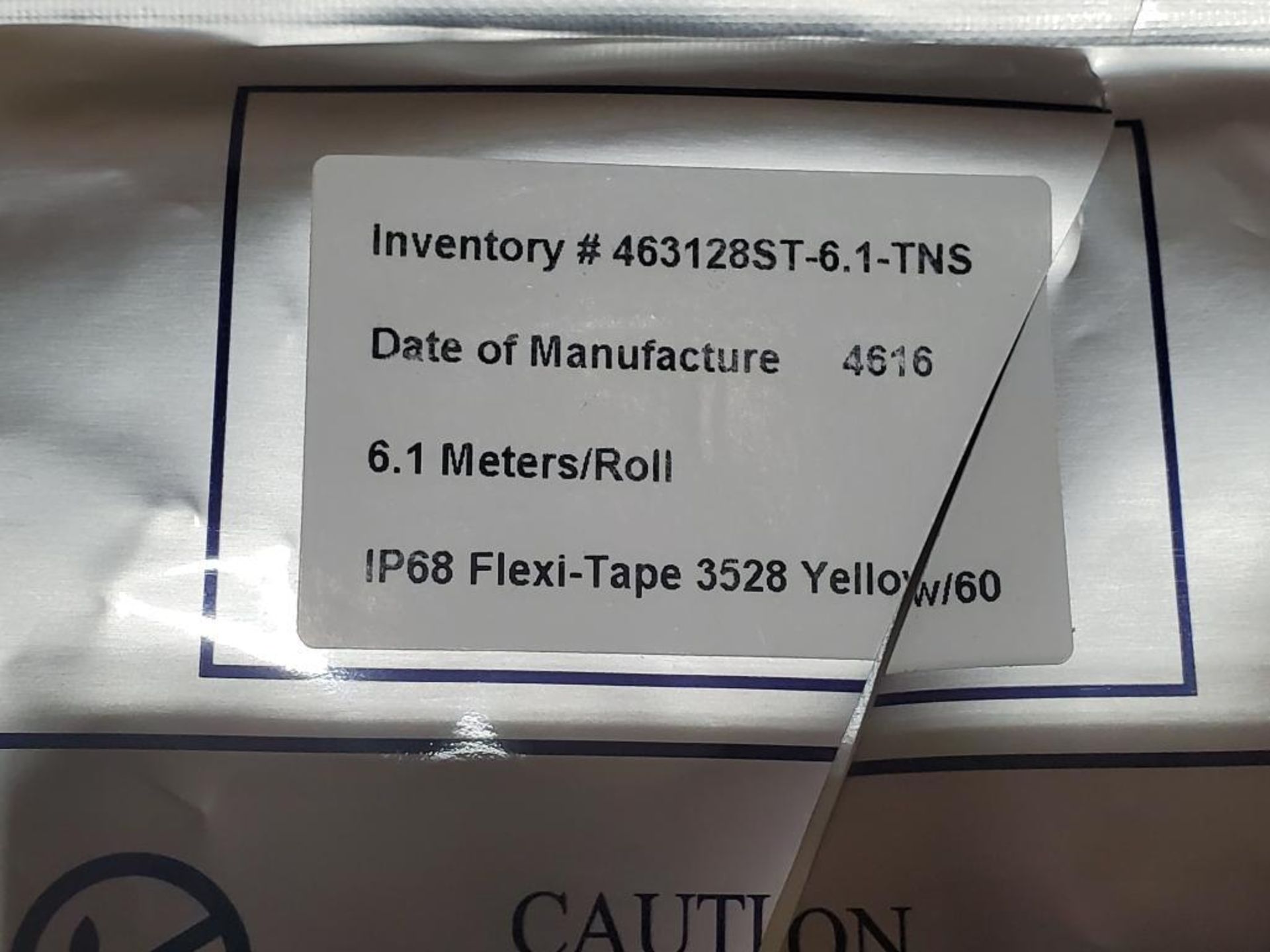 Qty 50 - LED light strip rolls. Part number IP68 Flexi-Tape 3528 Yellow/60. . - Image 4 of 5