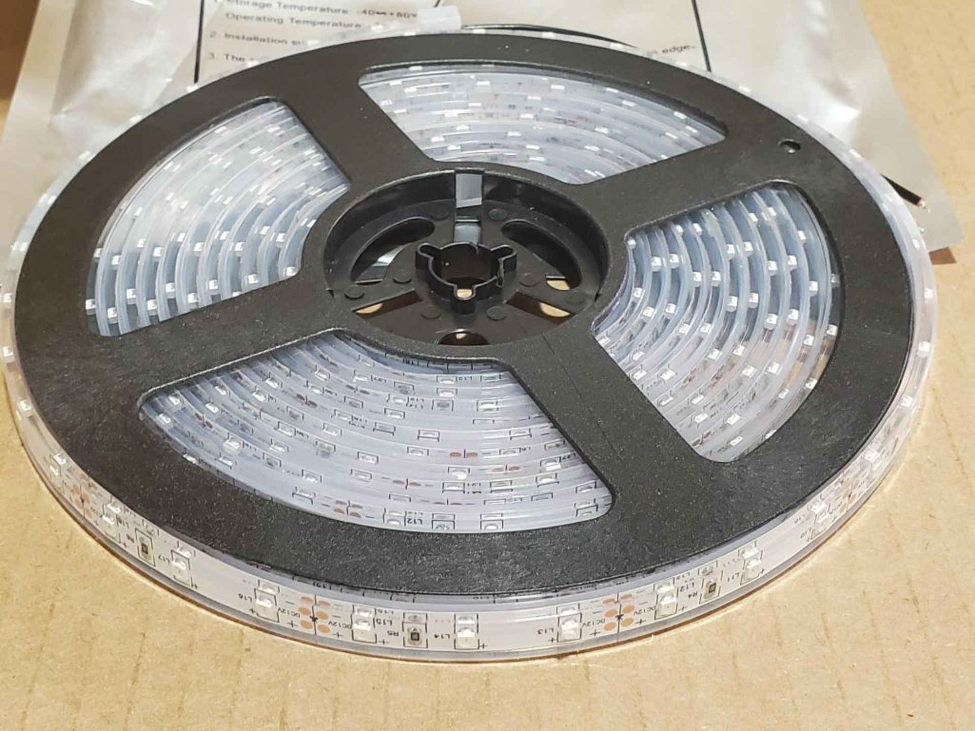 Qty 50 - LED light strip rolls. Part number IP68 Flexi-Tape 3528 Yellow/60. . - Image 3 of 5