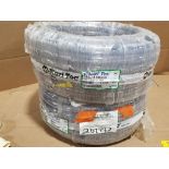 Qty 200 ft - Kuri-Tec clear PVC tubing. 1in x 1 1/4in. 2 boxes of 100ft. Part number K010-1620X100.