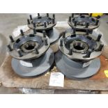 Qty 4 - Webb hub rotor assembly. Series 25681. Part number 25681XW3.