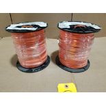 Qty 1000ft - Orange 14 gauge wire. 2 rolls of 500ft.