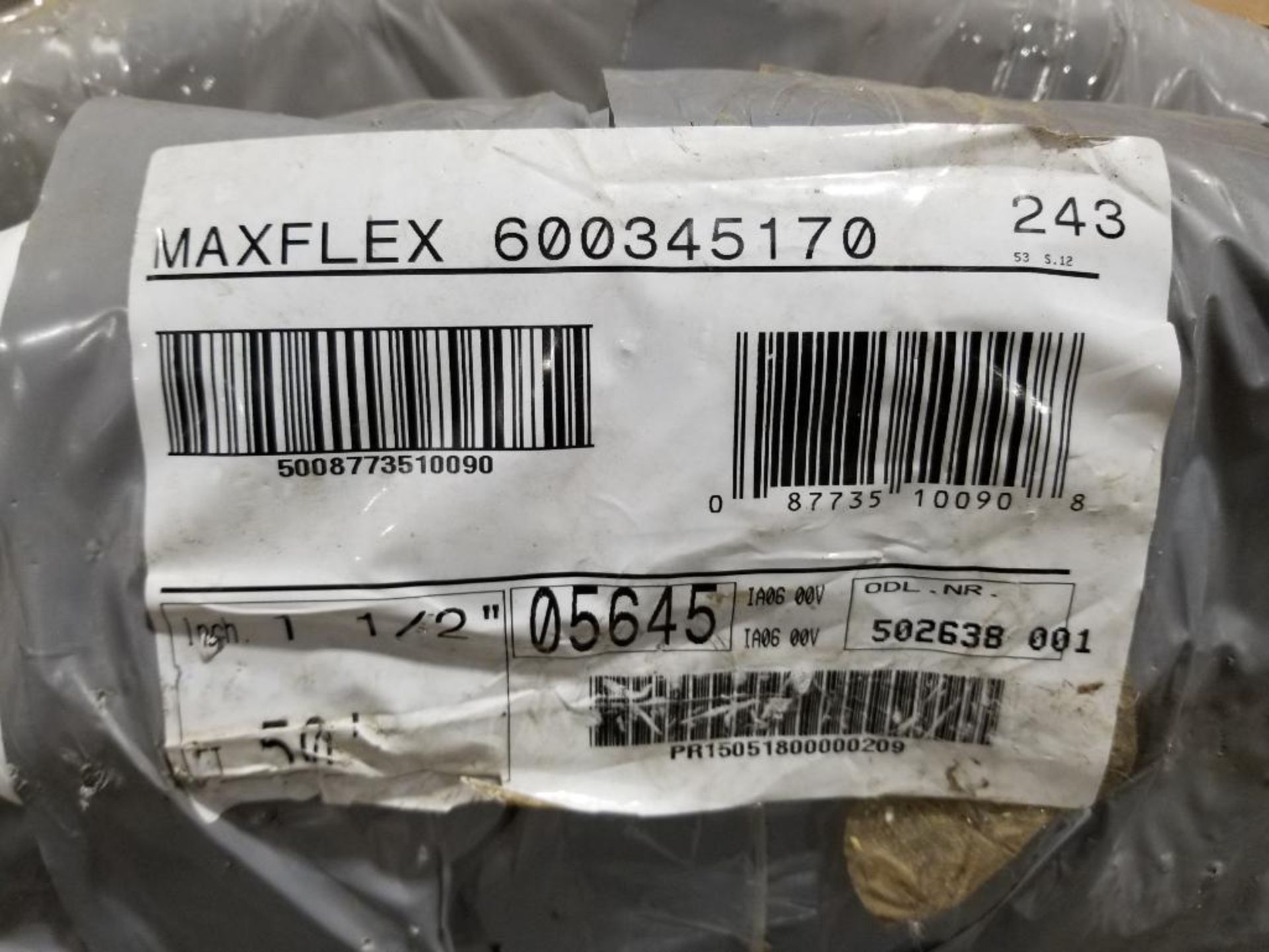 50ft roll - Maxflex 1 1/2in hose. Part number 306341116. - Image 2 of 3