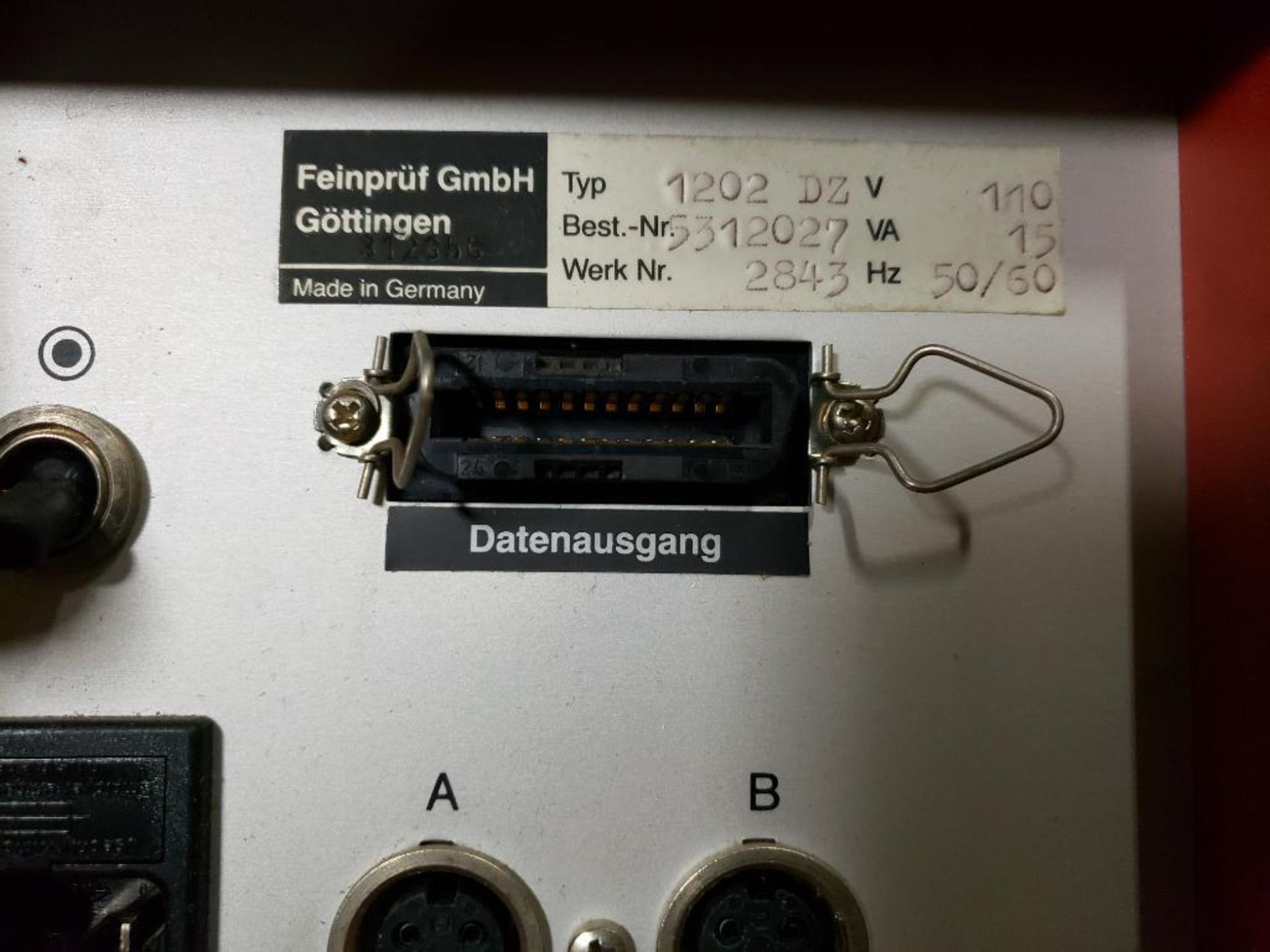 Feinpruf controller. Typ 1202-DZ. - Image 2 of 7