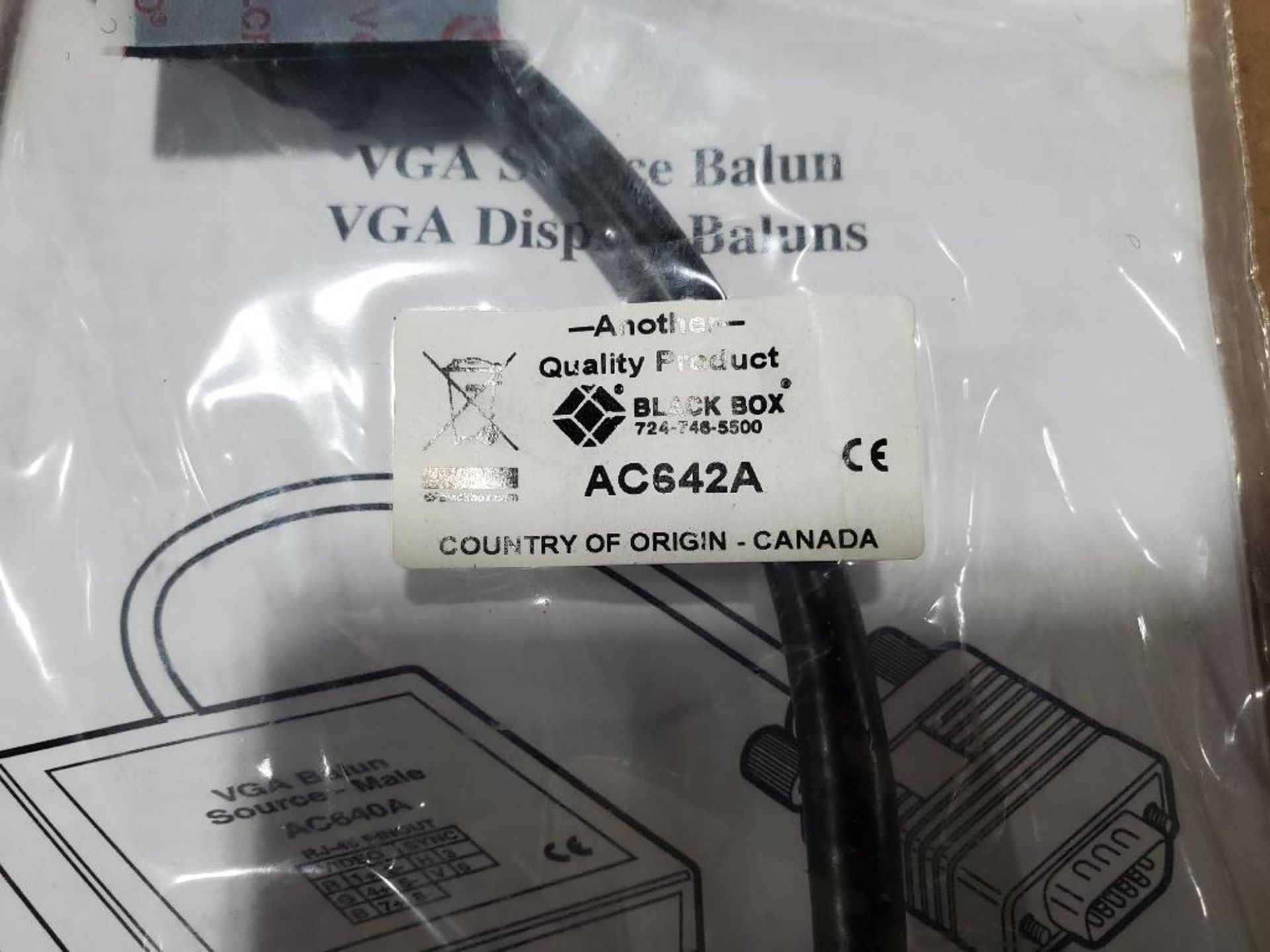 Qty 5 - Black Box adapter. Part number AC642A. - Image 3 of 6