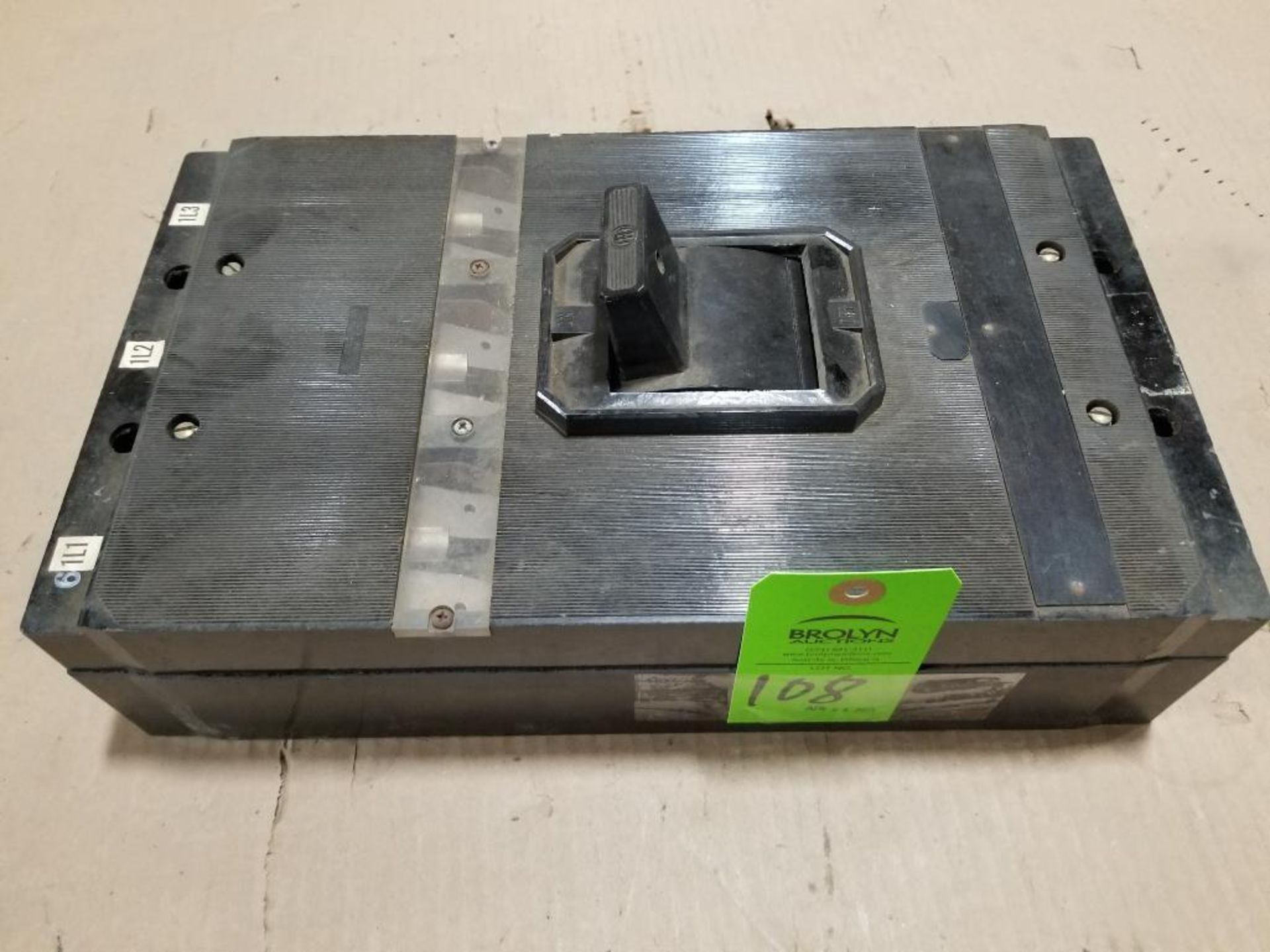 Molded case breaker.
