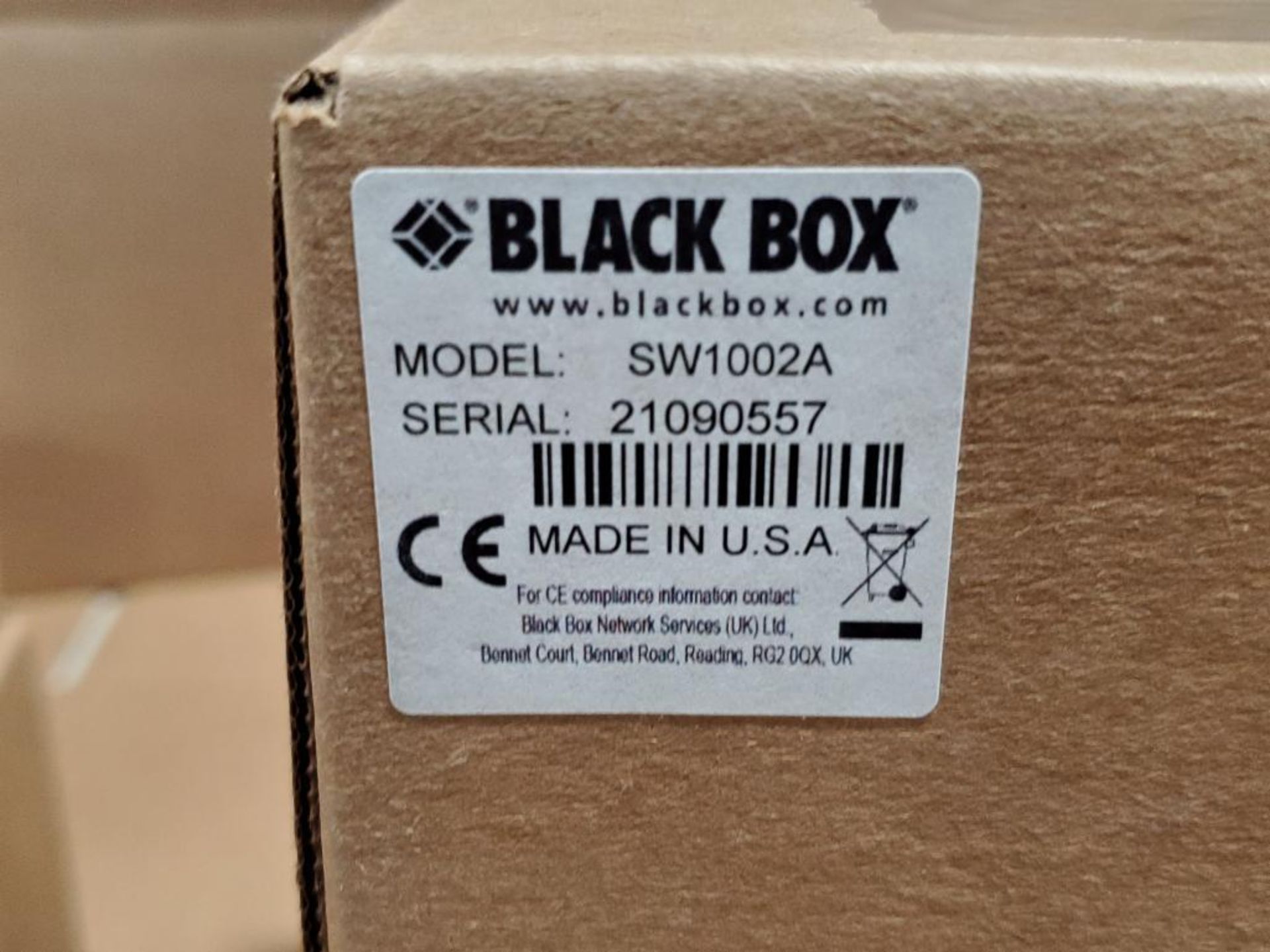 Qty 2 - Black box. Part number SW1002A. - Image 2 of 4