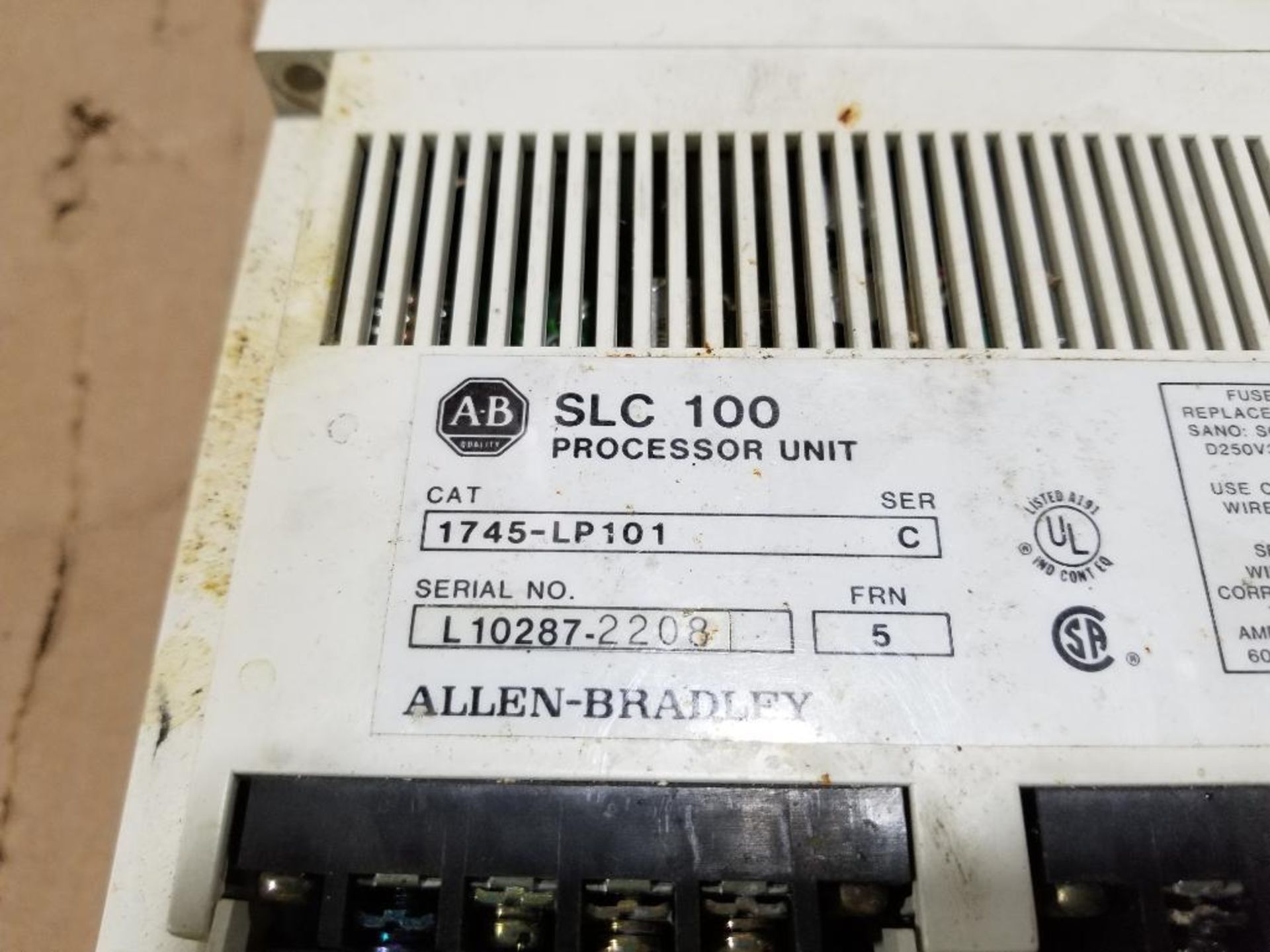 Allen Bradley SLC100 programmable controller. Catalog 1745-LP101. - Image 4 of 5
