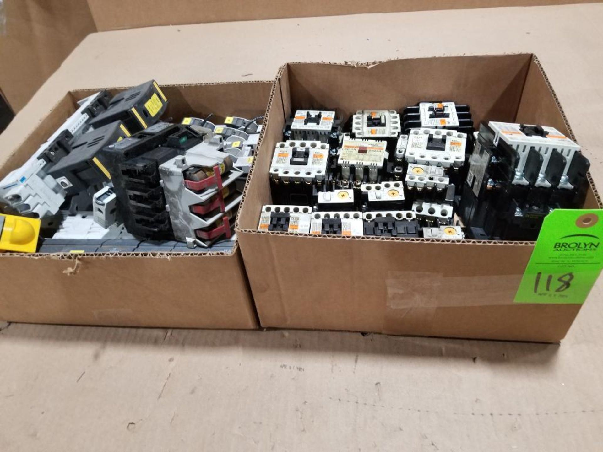 Assorted fuse holder and contactors.