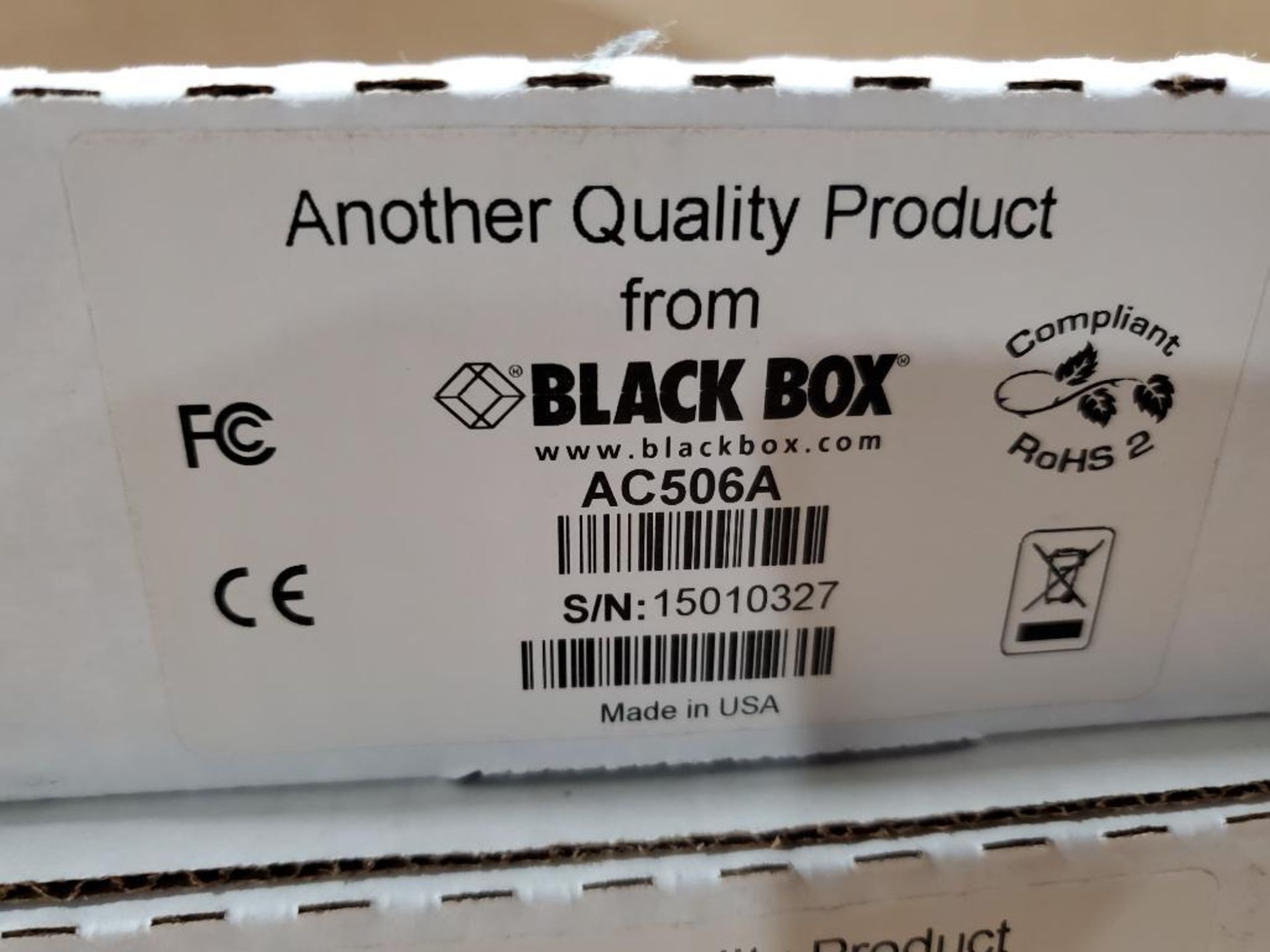 Qty 2 - Black Box splitter. Part number AC650A. - Image 2 of 3