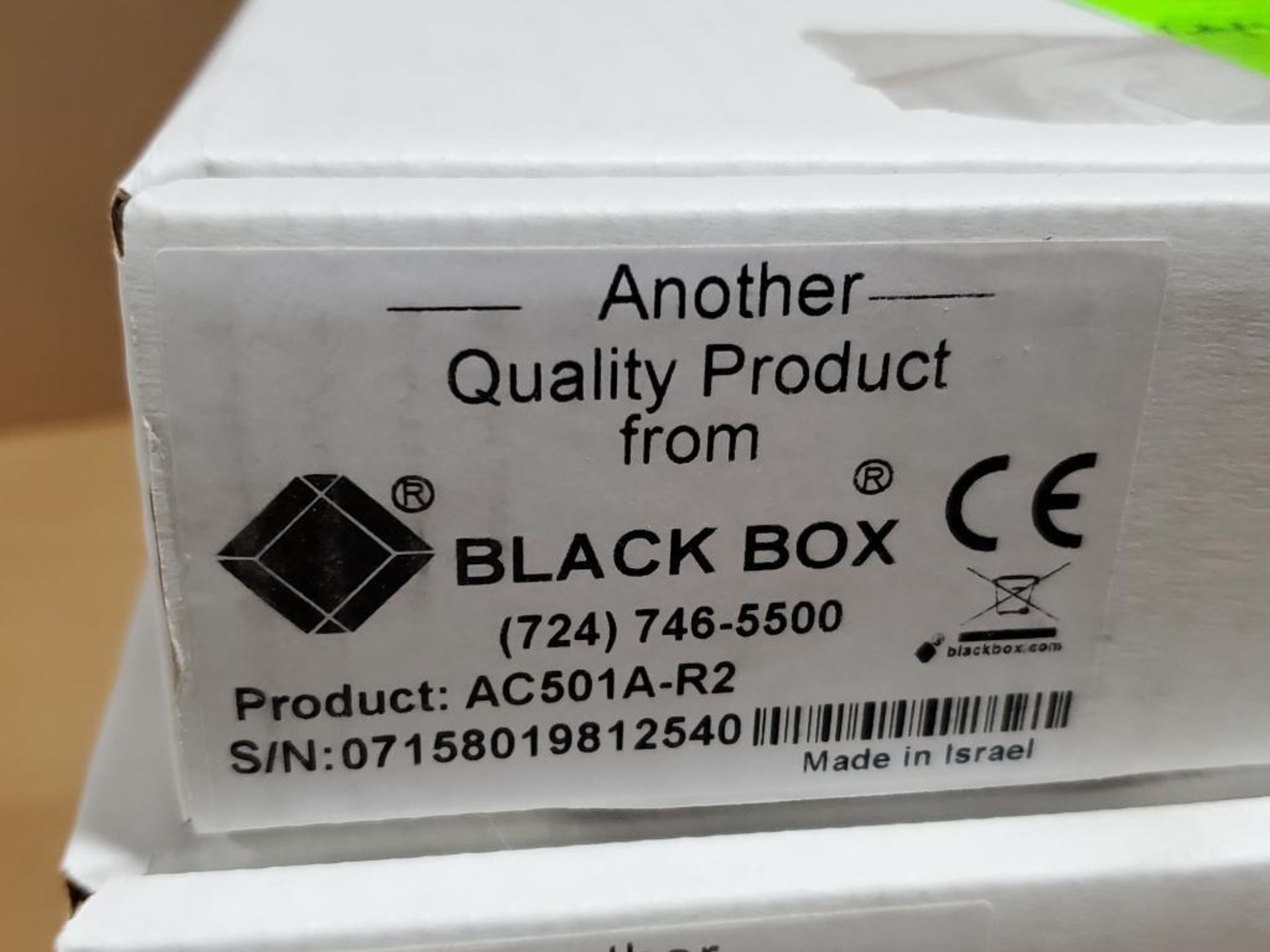 Qty 4 - Black Box. Part number AC501A-R2. - Image 2 of 3