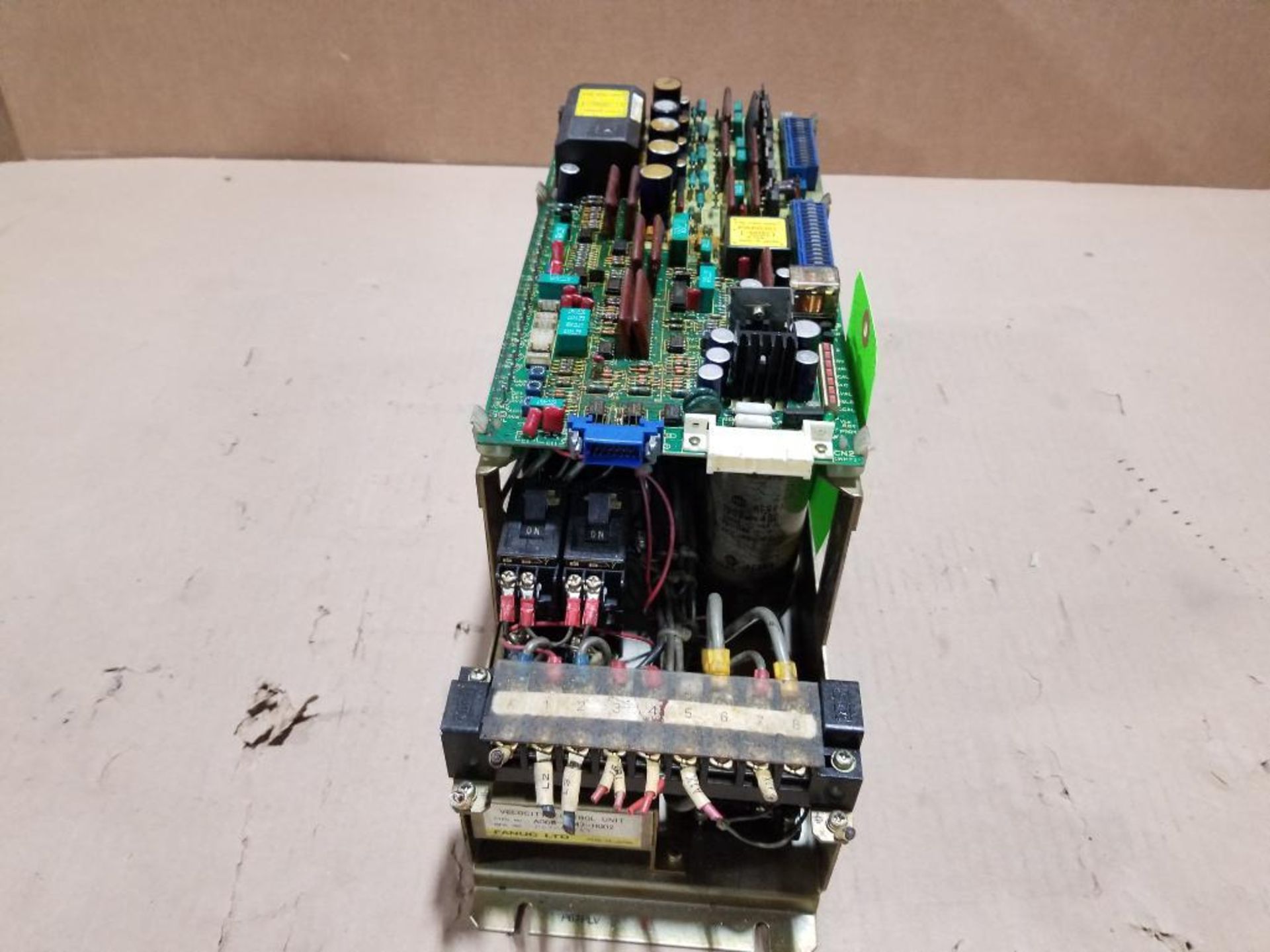 Fanuc velocity control unit. Part number A06B-6047-H002.