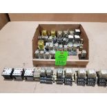 Large assortment of relays and contactors.