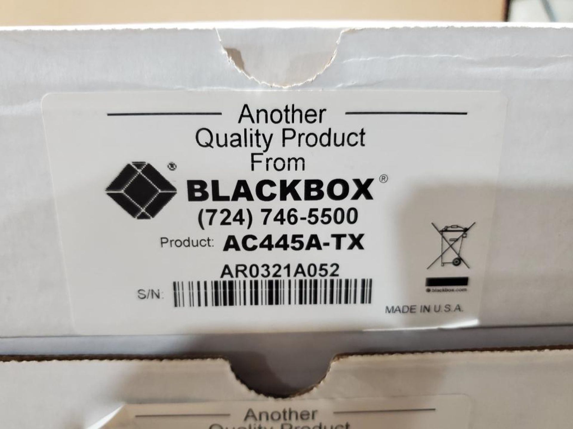 Qty 4 - Black Box AC445A-TX. - Image 2 of 3