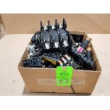 Large assortment of fuse and fuse holders.