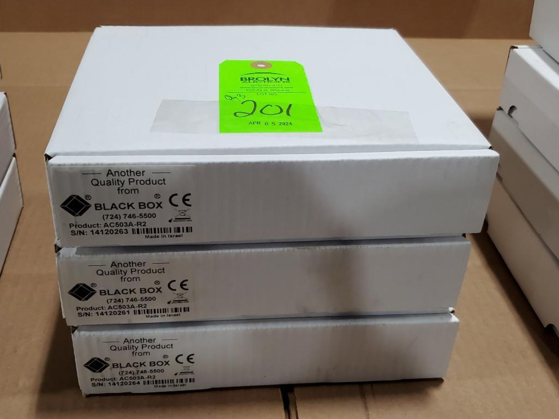 Qty 3 - Black Box. Part number AC503A-R2.