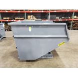 NEW 3-yard Wright / McCullough Industries steel dump hopper. 70.5"L x 57.75"W x 55"T.