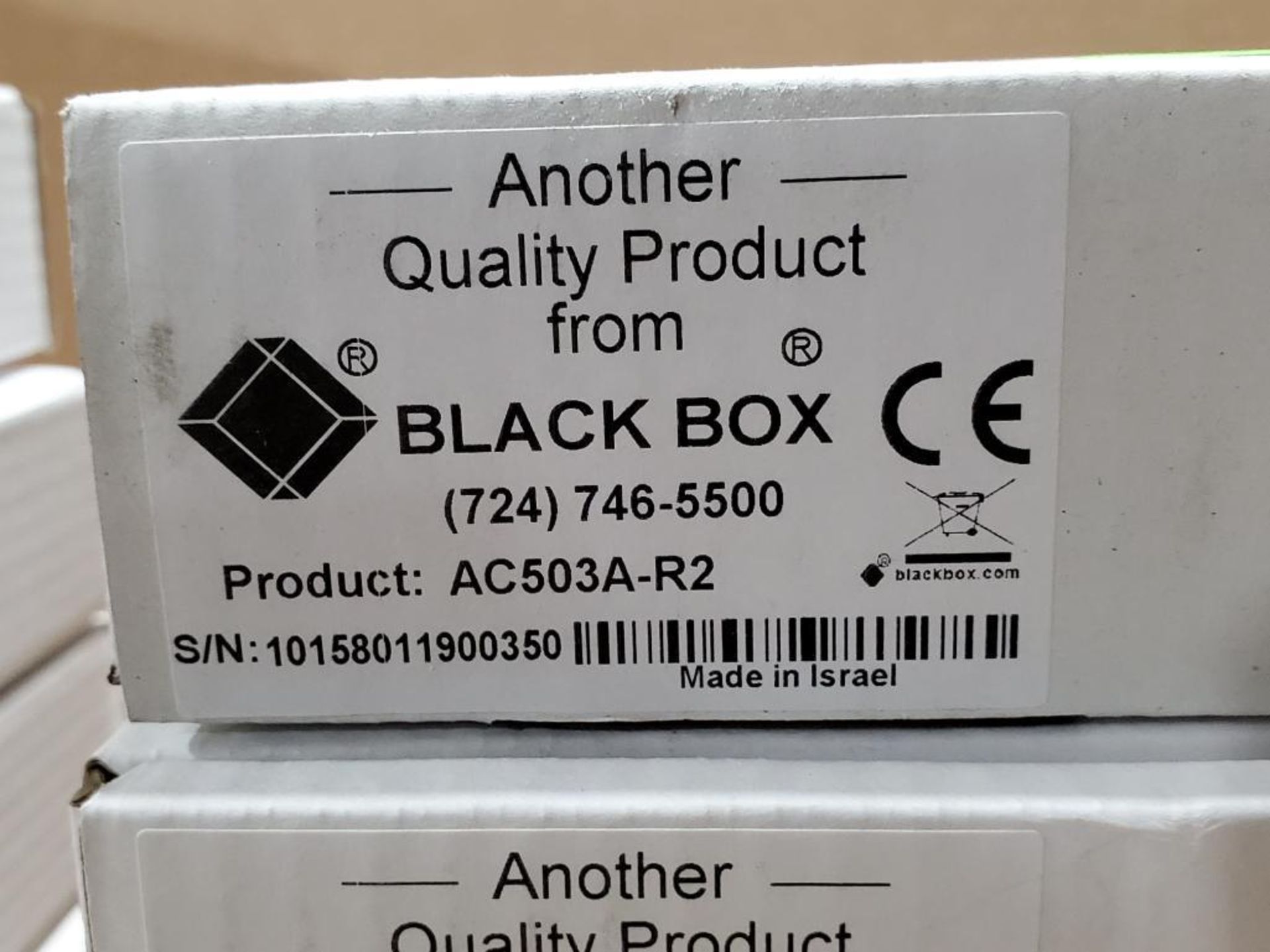 Qty 4 - Black Box. Part number AC503A-R2. - Image 2 of 3
