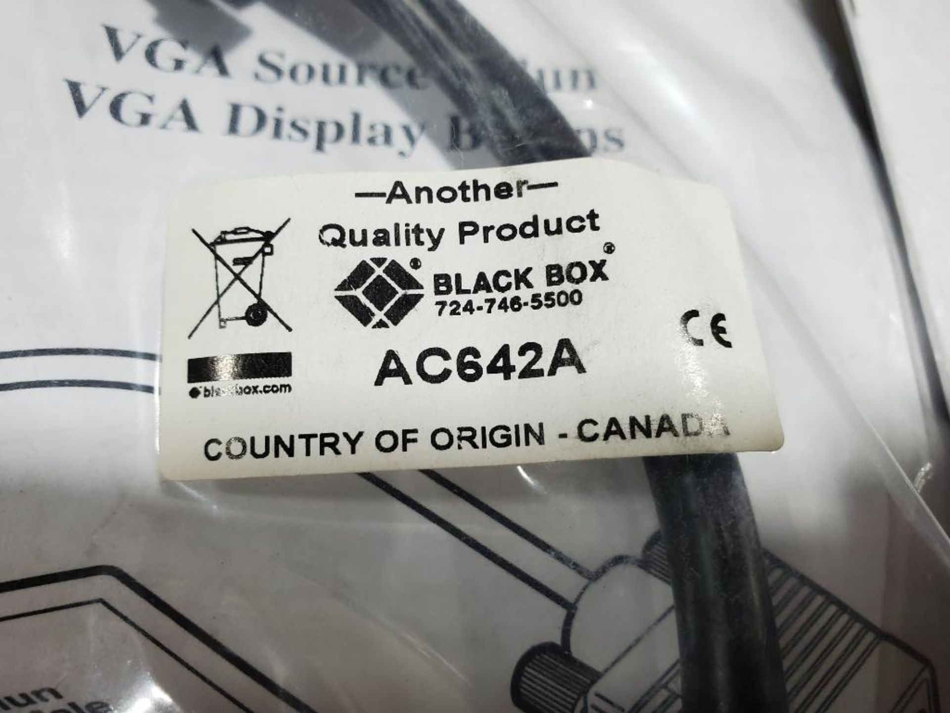 Qty 5 - Black Box adapter. Part number AC642A. - Image 3 of 5