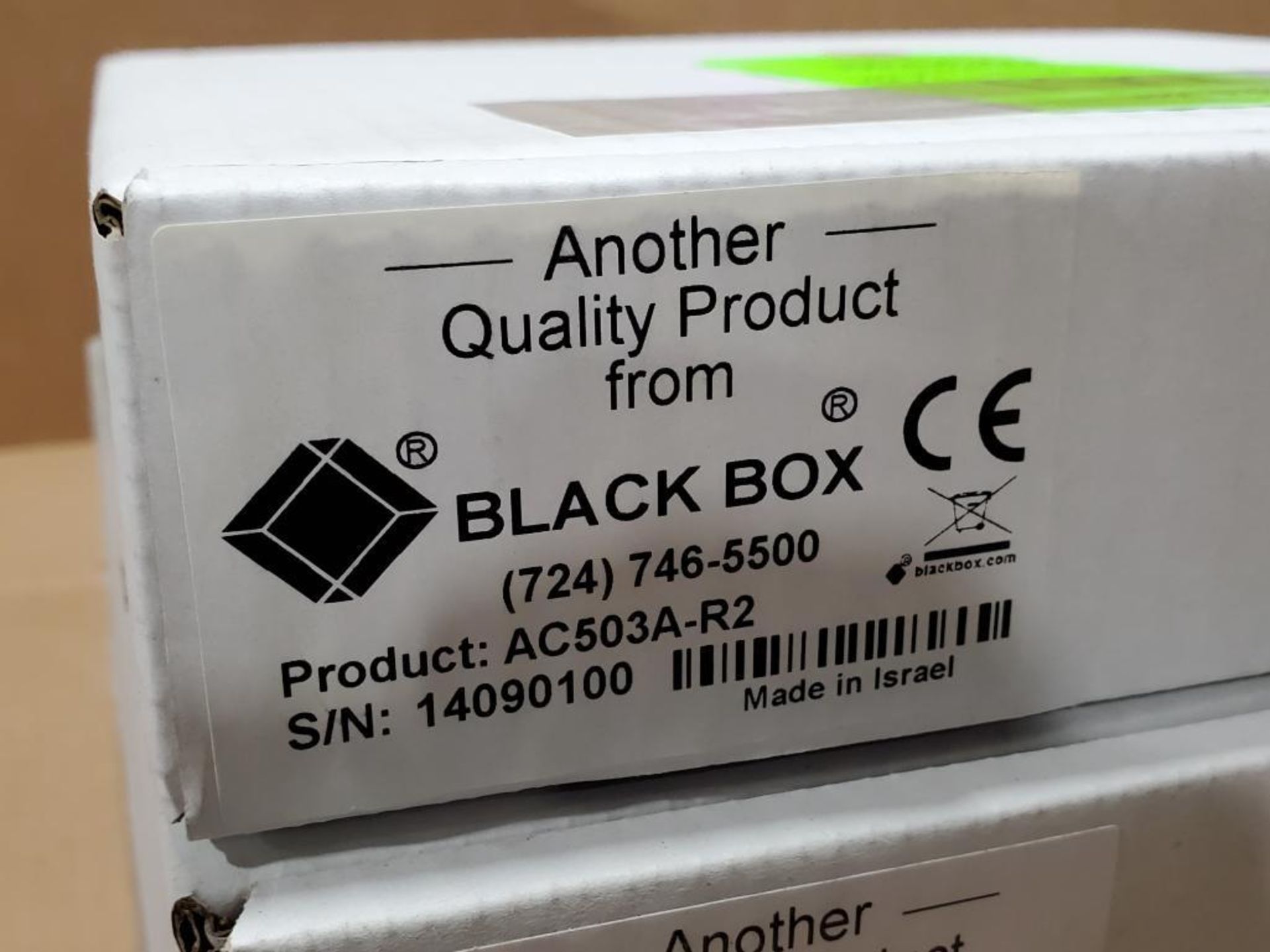 Qty 4 - Black Box. Part number AC503A-R2. - Image 2 of 3