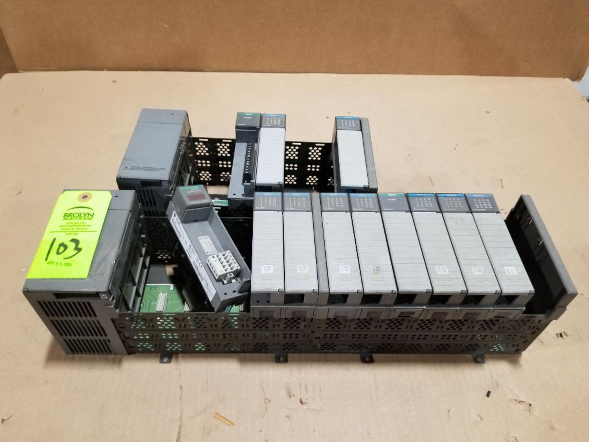 Qty 2 - Allen Bradley SLC500 PLC racks.