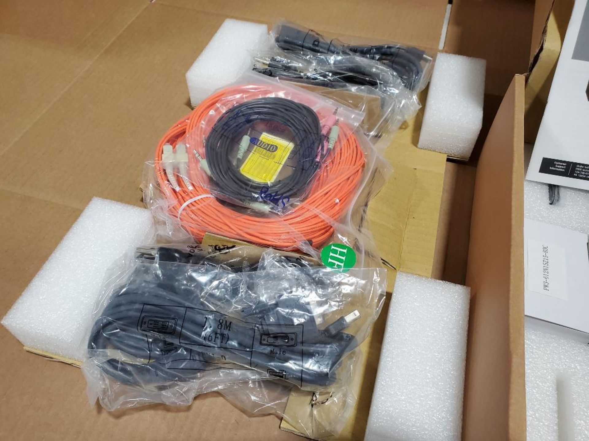 Black Black fiber optic extender kit. DVI-D USB KVM OVER. Part number AC8260A-U-MM. - Image 4 of 5