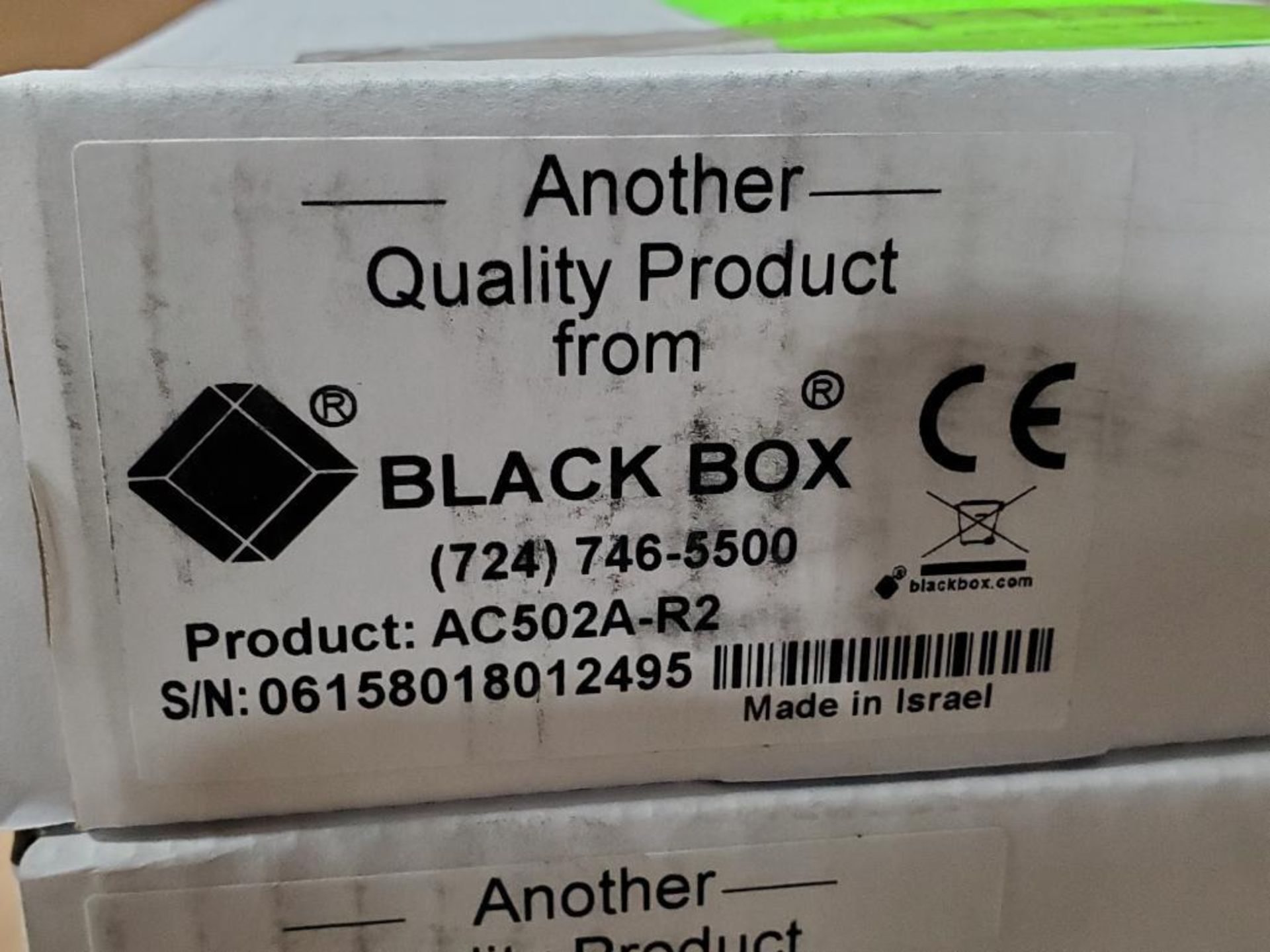 Qty 4 - Black Box. Part number AC502A-R2. - Image 2 of 3