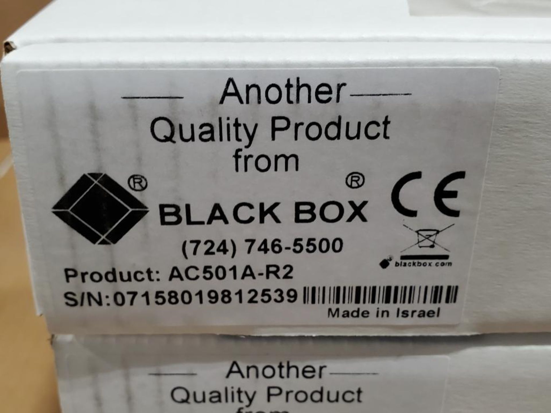 Qty 4 - Black Box. Part number AC501A-R2. - Image 2 of 3