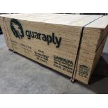 Qty 20 sheets - 19/32in (15mm) sanded plywood. 4ft x 8ft.