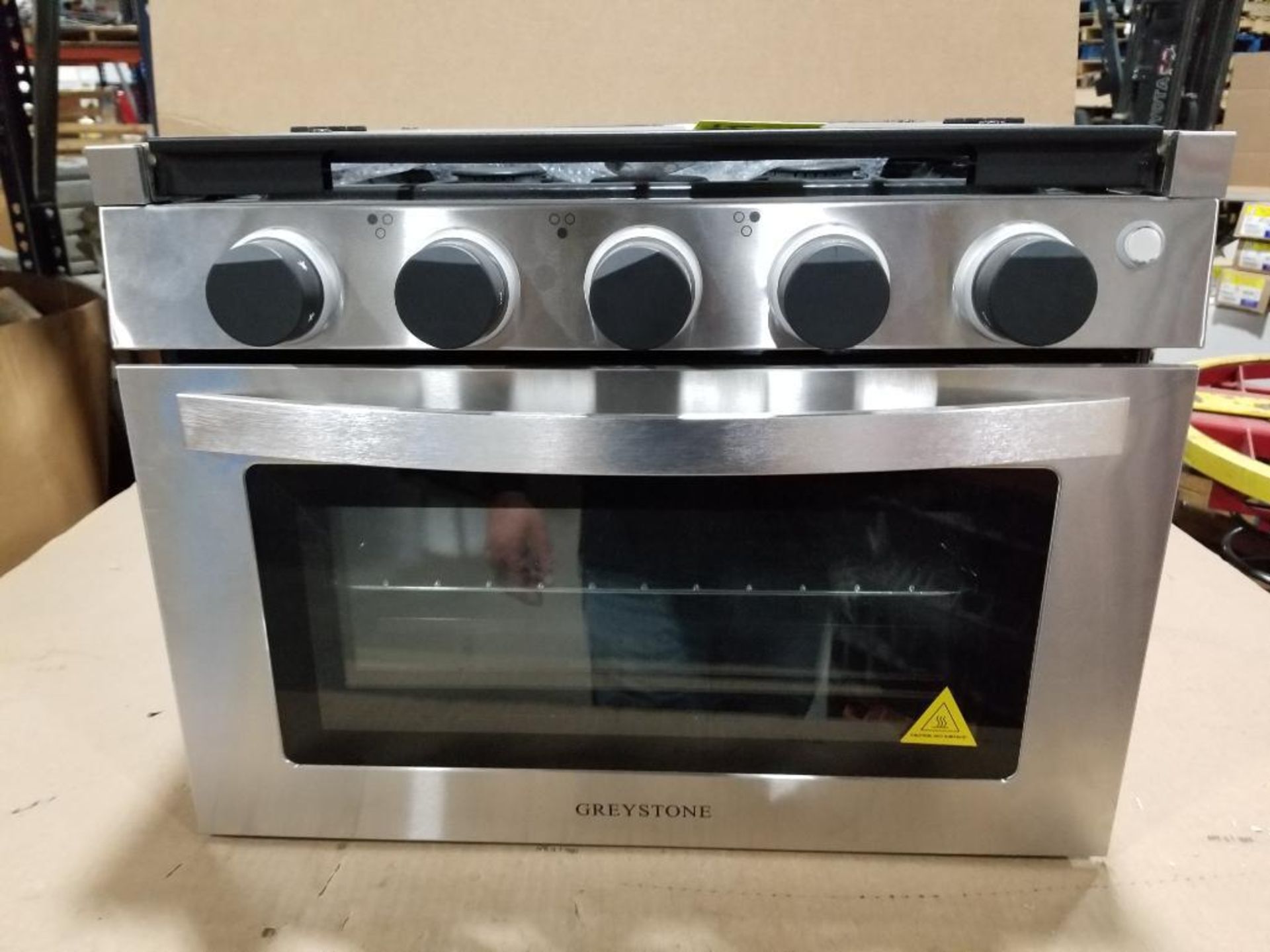 Greystone LP gas range.