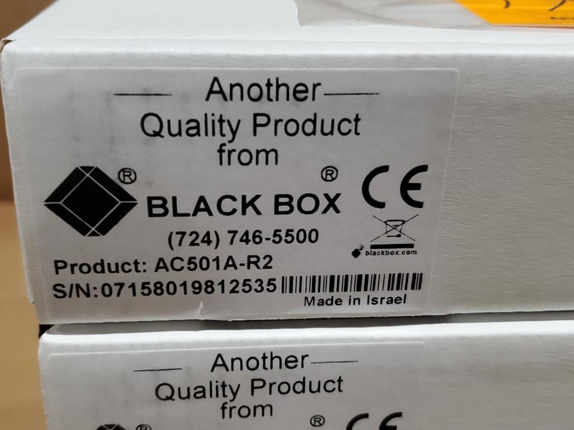 Qty 5 - Black Box video splitter. Part number AC501A-R2. - Image 2 of 3