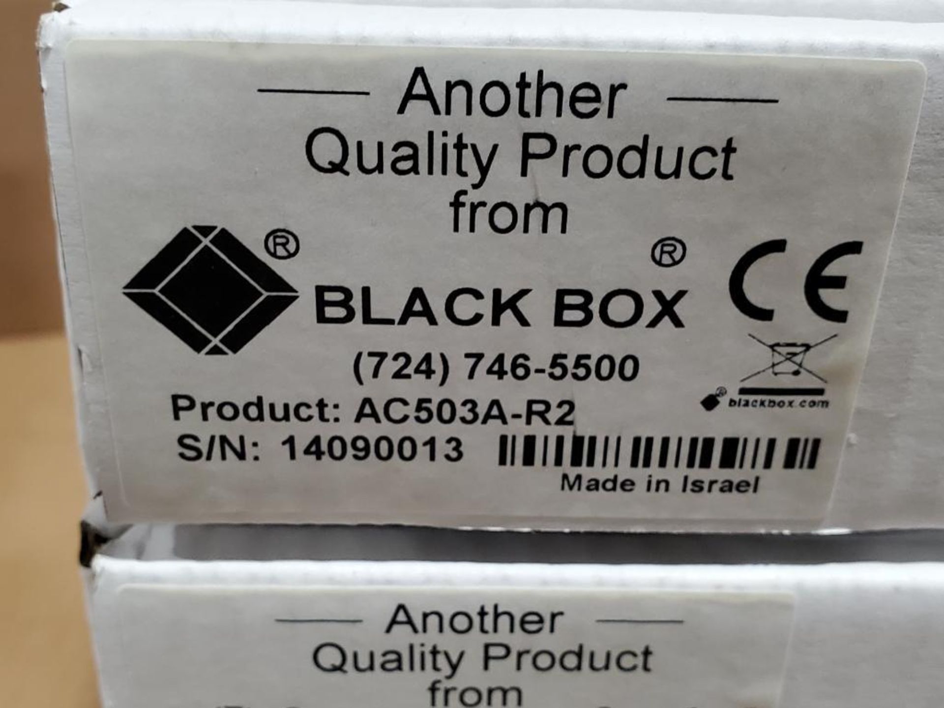 Qty 5 - Black Box video splitter. Part number AC503A-R2. - Image 2 of 3