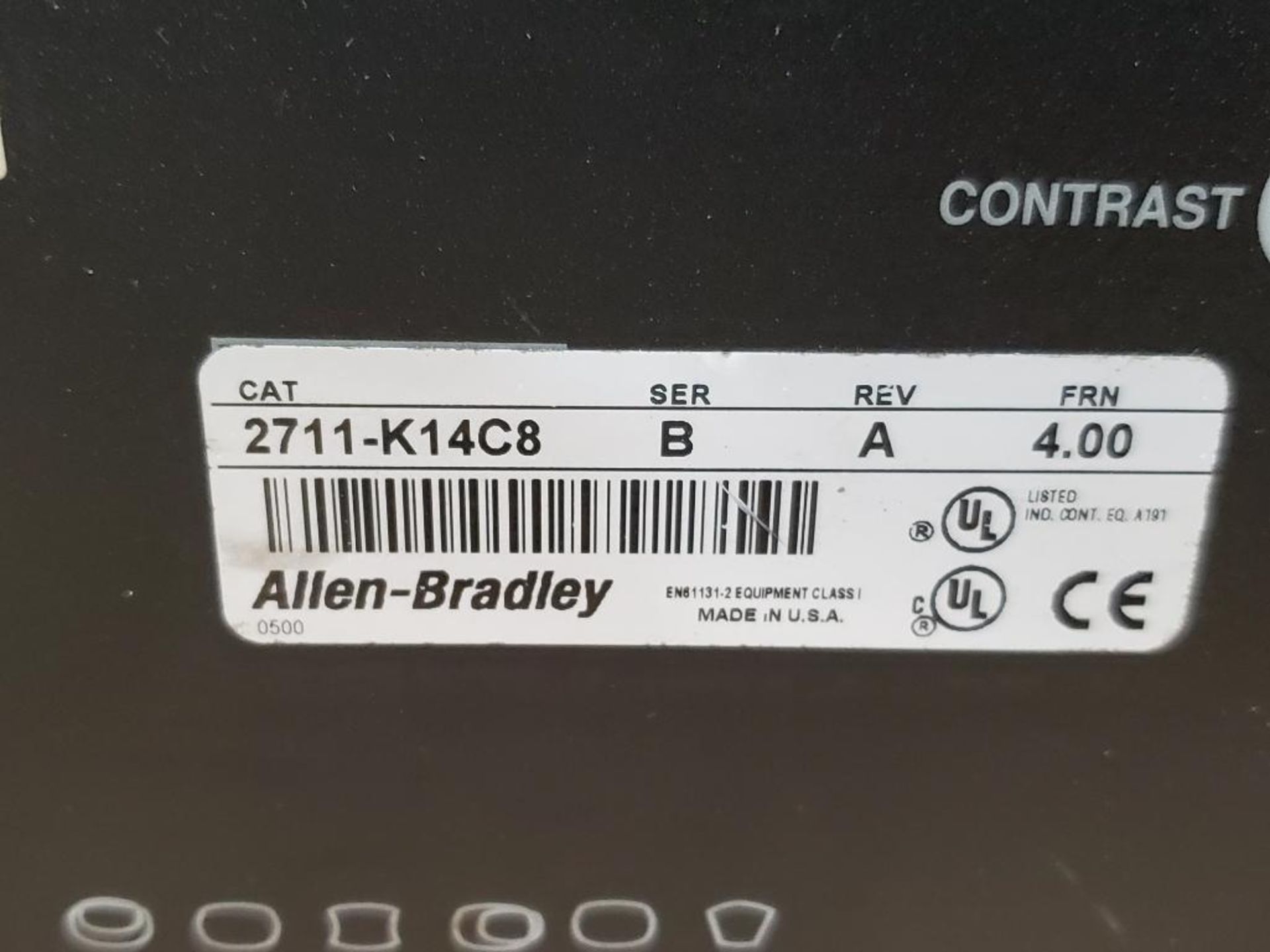 Allen Bradley PanelView 1400. CAT 2711-K14C8. - Image 7 of 9