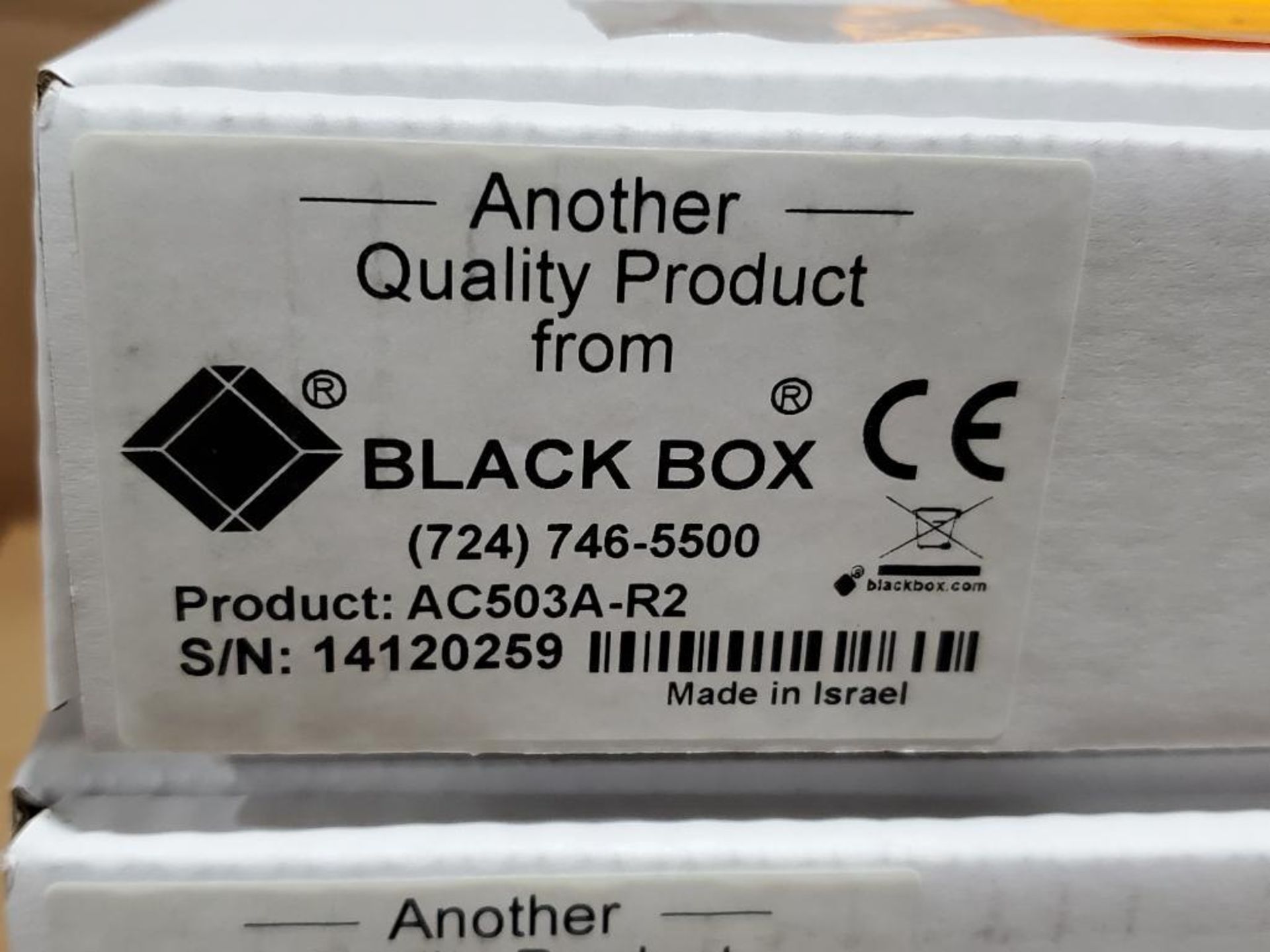 Qty 5 - Black Box video splitter. Part number AC503A-R2. - Image 2 of 3