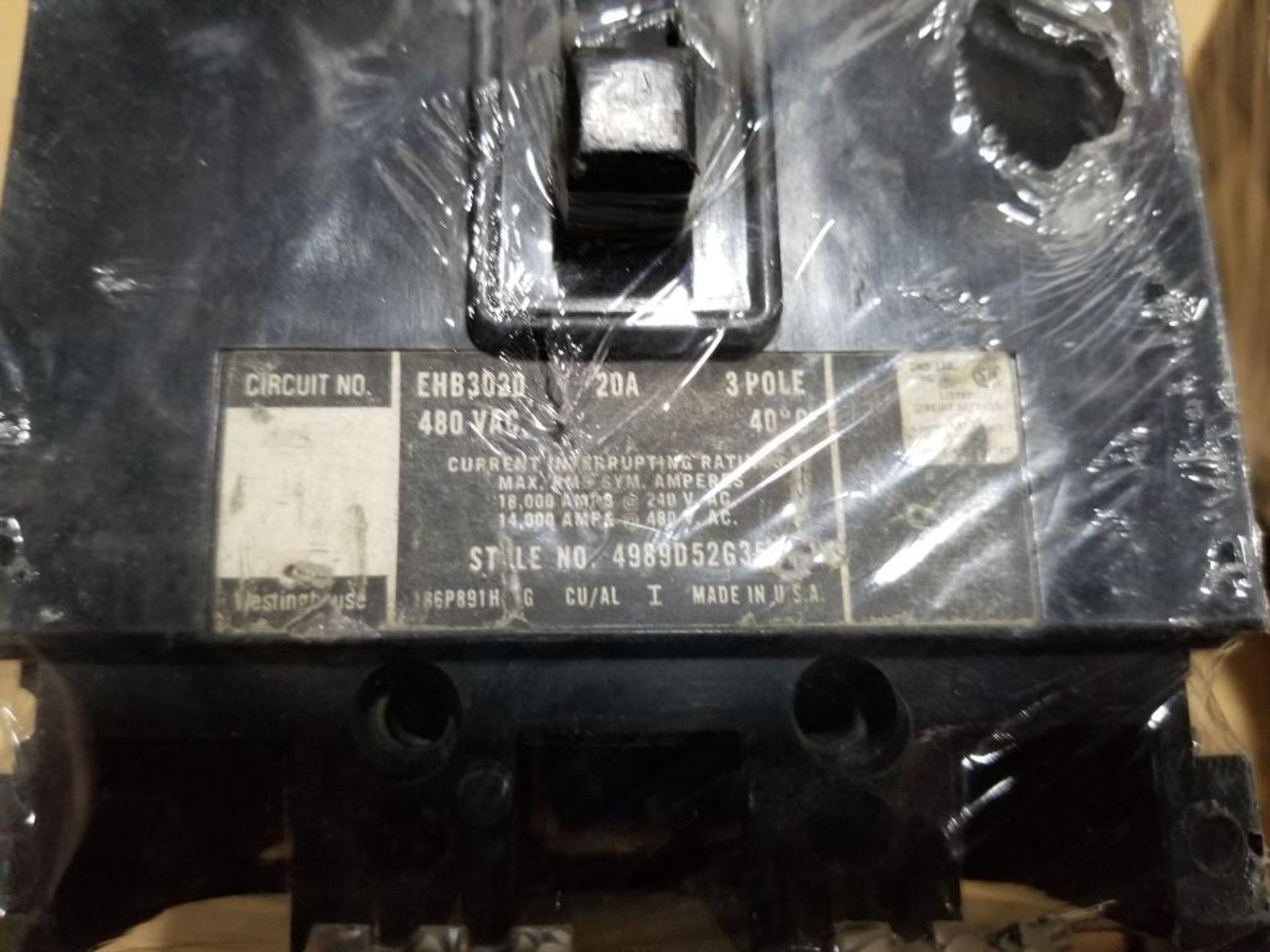 Qty 4 - Assorted Westinghouse molded case breakers. - Image 4 of 5