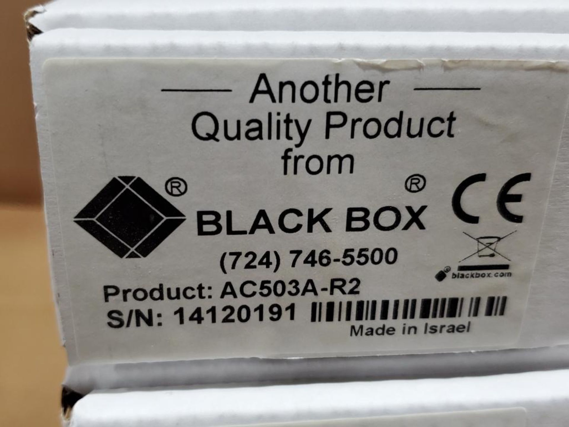 Qty 5 - Black Box video splitter. Part number AC503A-R2. - Image 2 of 3