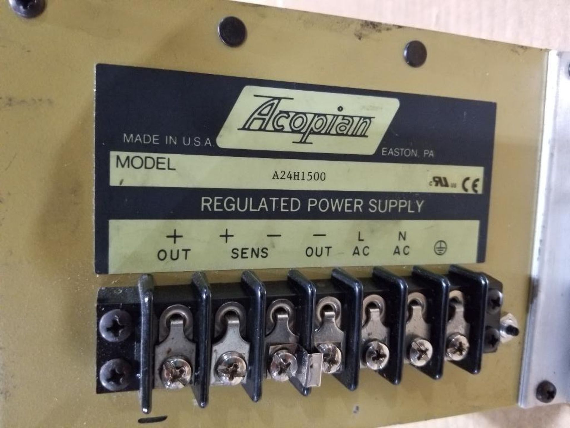 Acopian power supply. Model number A24H1500. - Image 2 of 3
