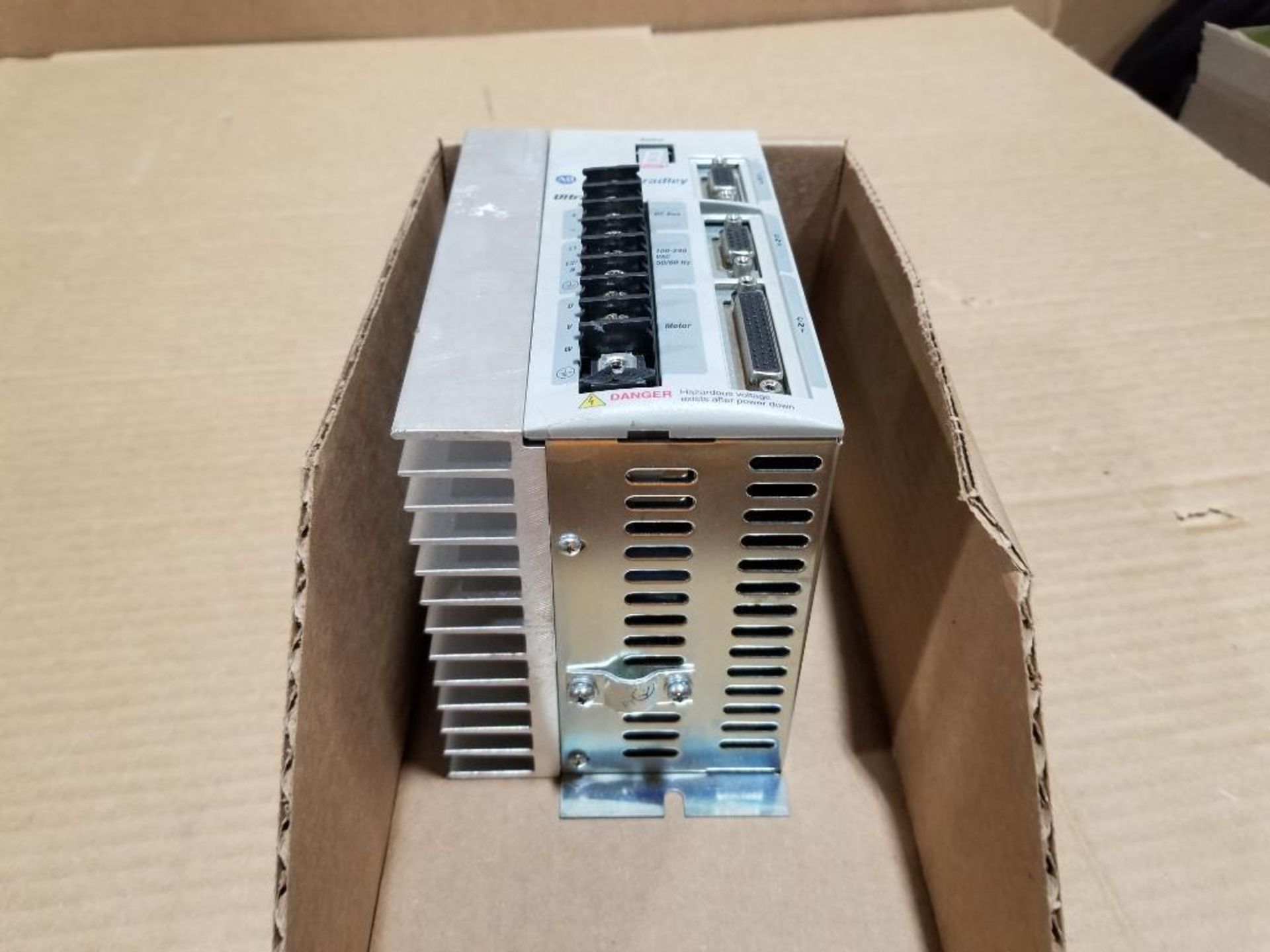 Allen Bradley 2098-DS010X servo drive.