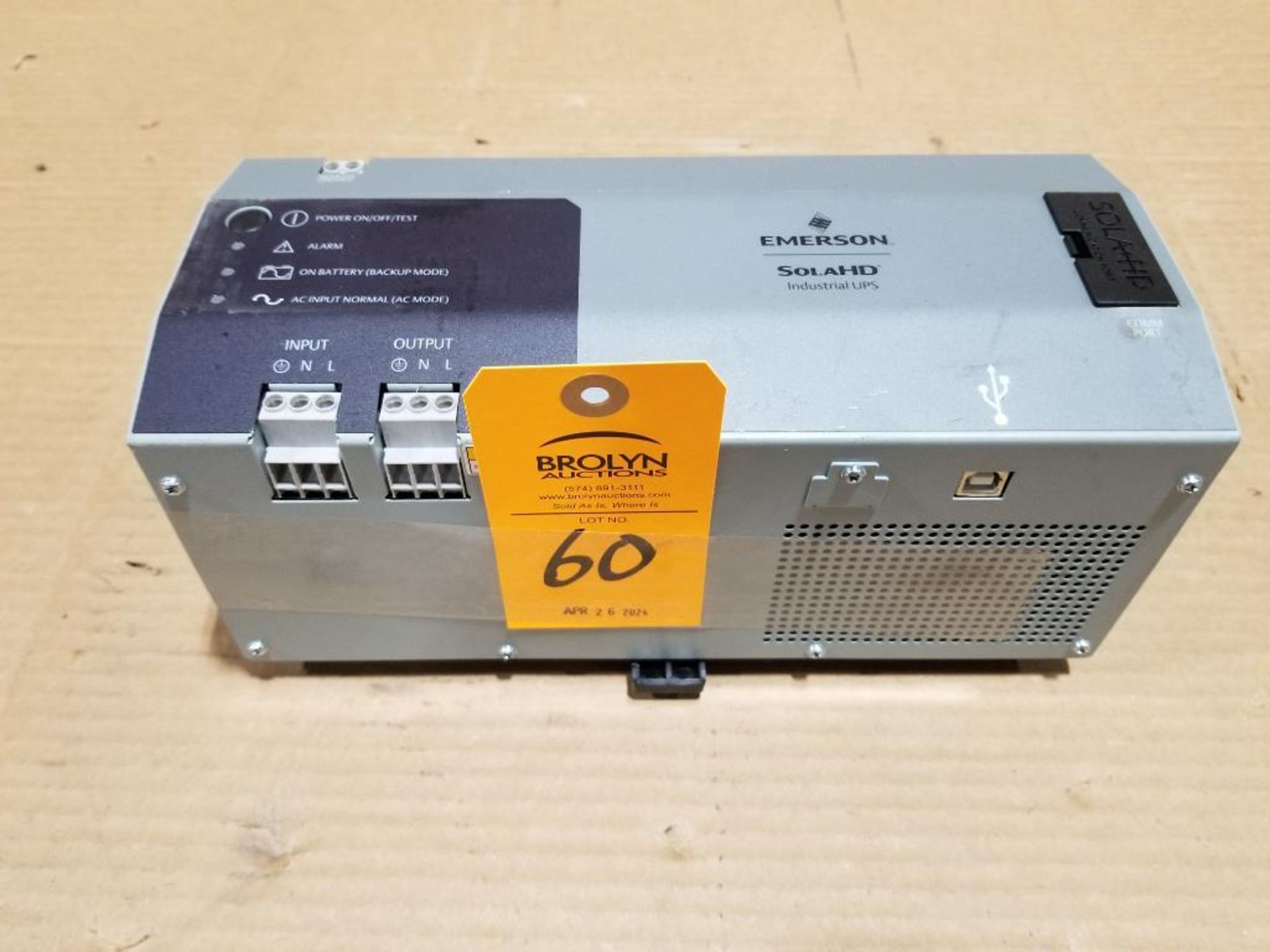 Emerson Sola HD industrial UPS. Part number SDU850B.