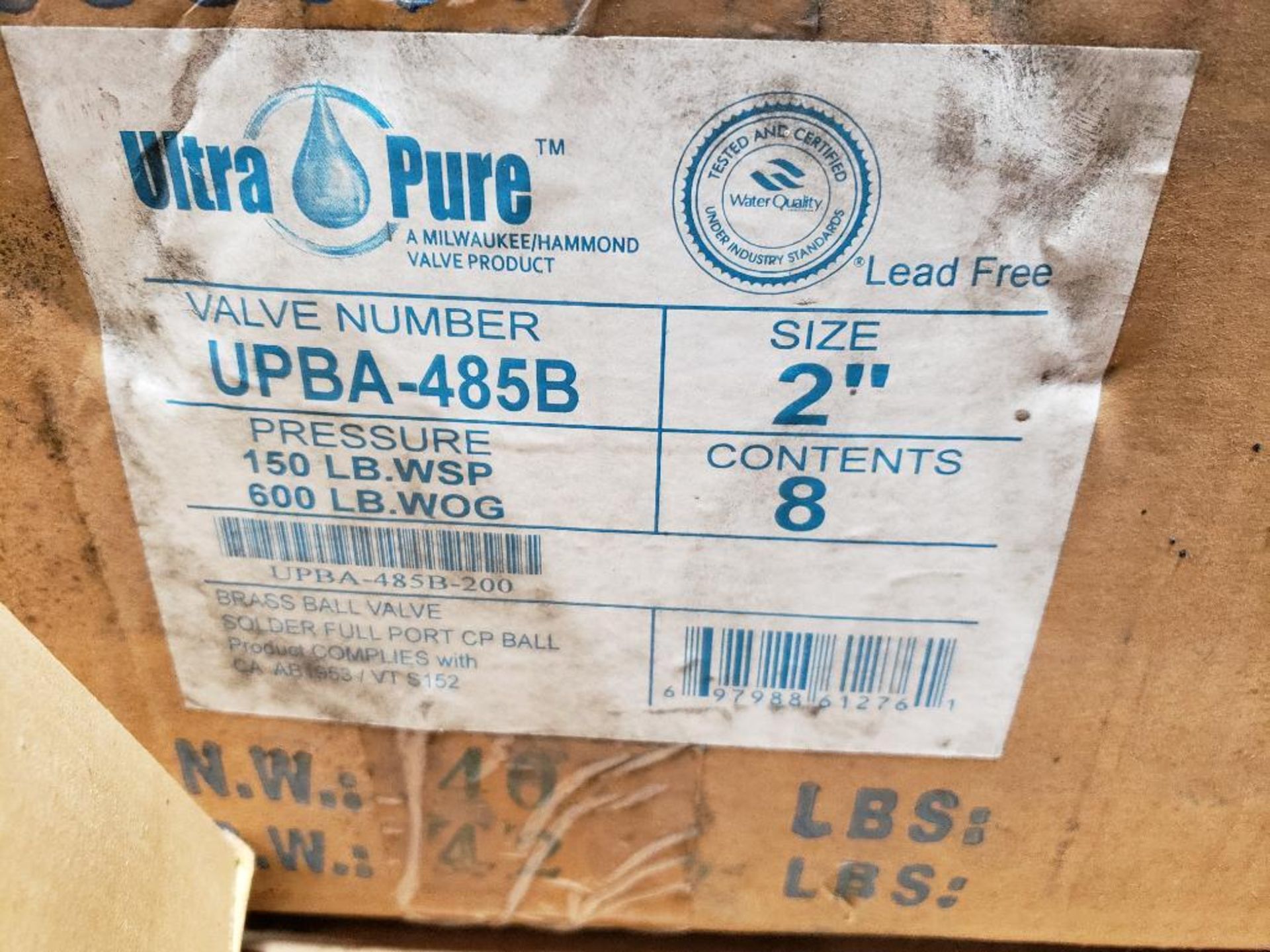 Qty 8 - 2in Ultra Pure shut off valves. Part number UPBA-485B. - Image 4 of 5