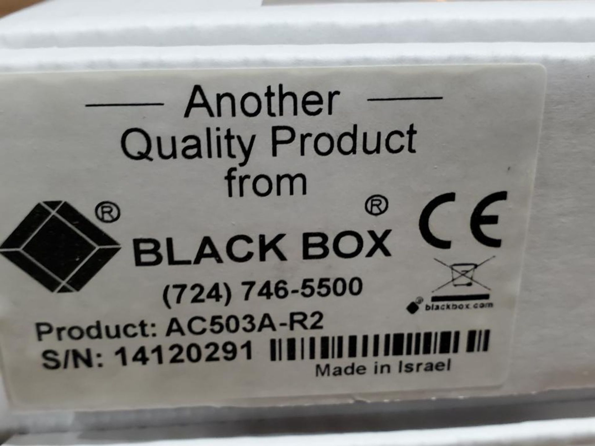 Qty 5 - Black Box video splitter. Part number AC503A-R2. - Image 2 of 3